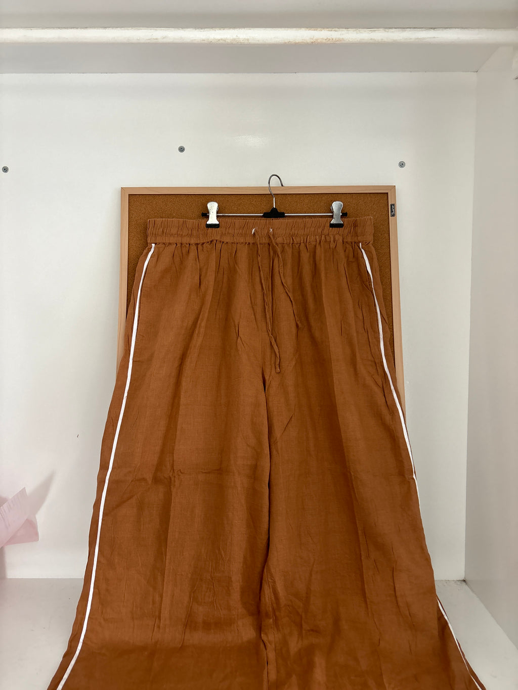 Rust brown linen