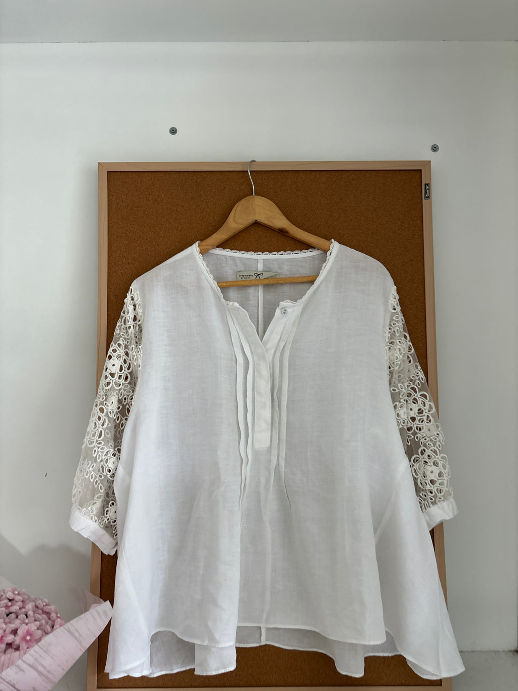 Linen white top
