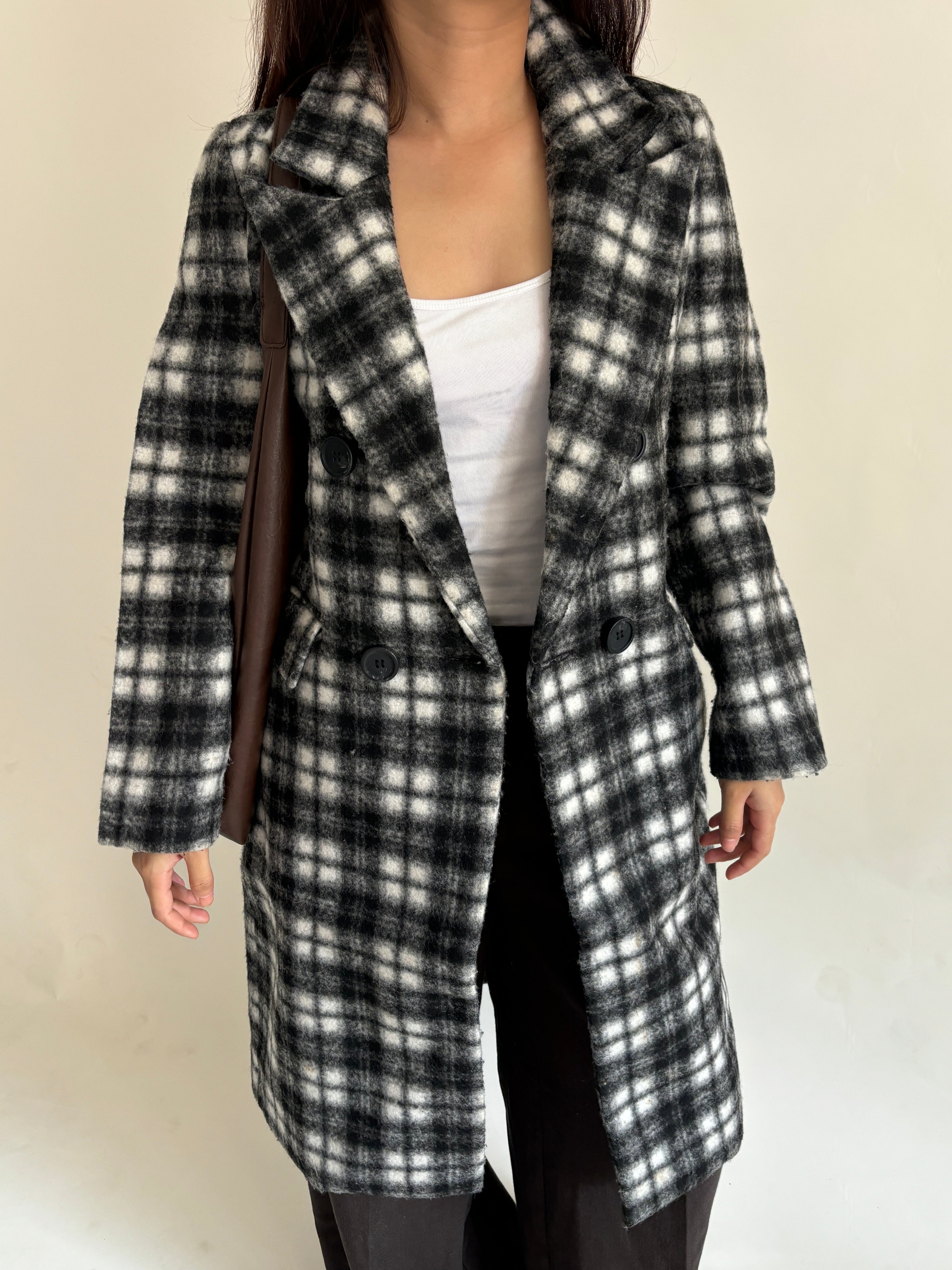 Checkered Long coat