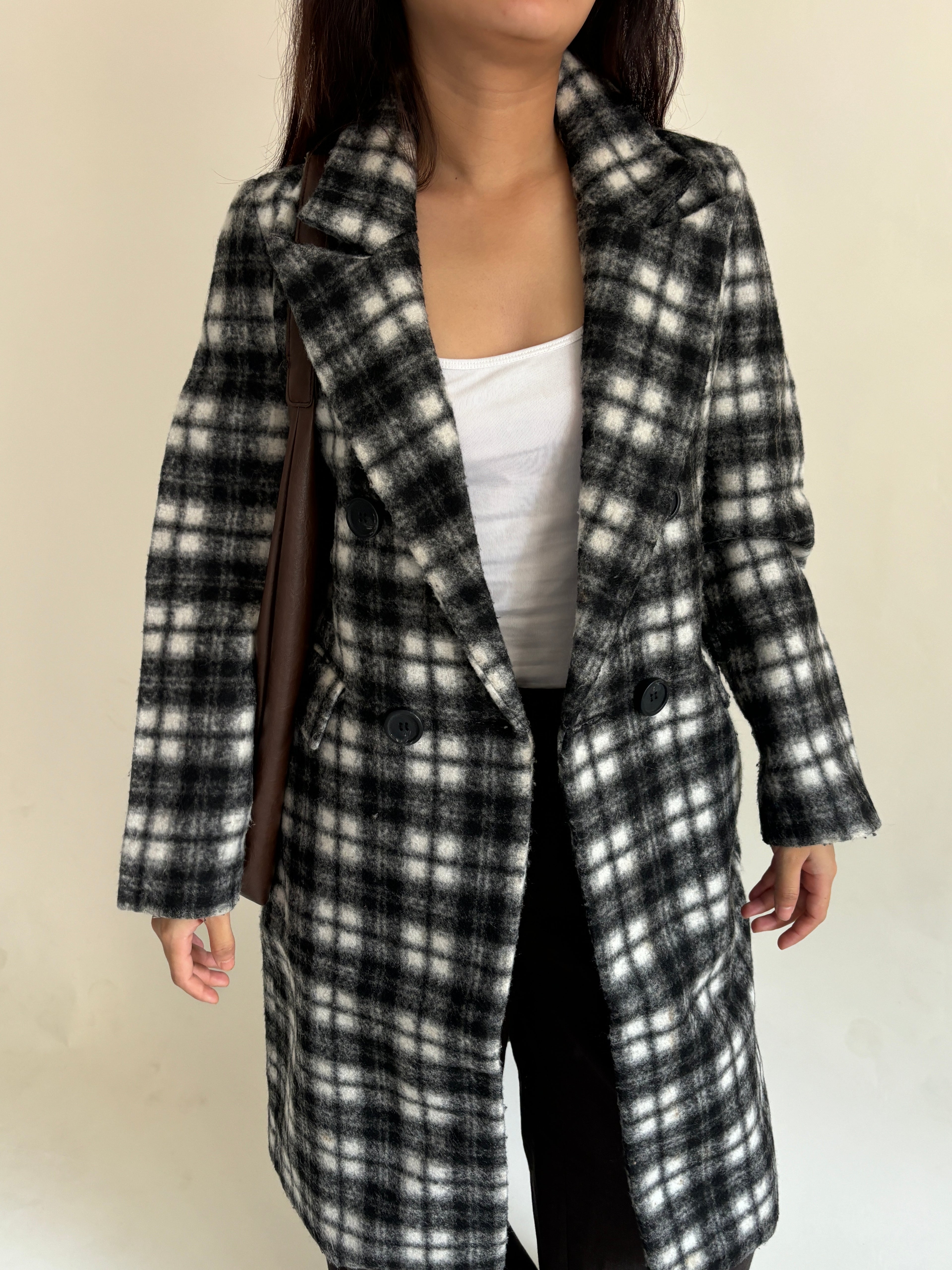 Checkered Long coat