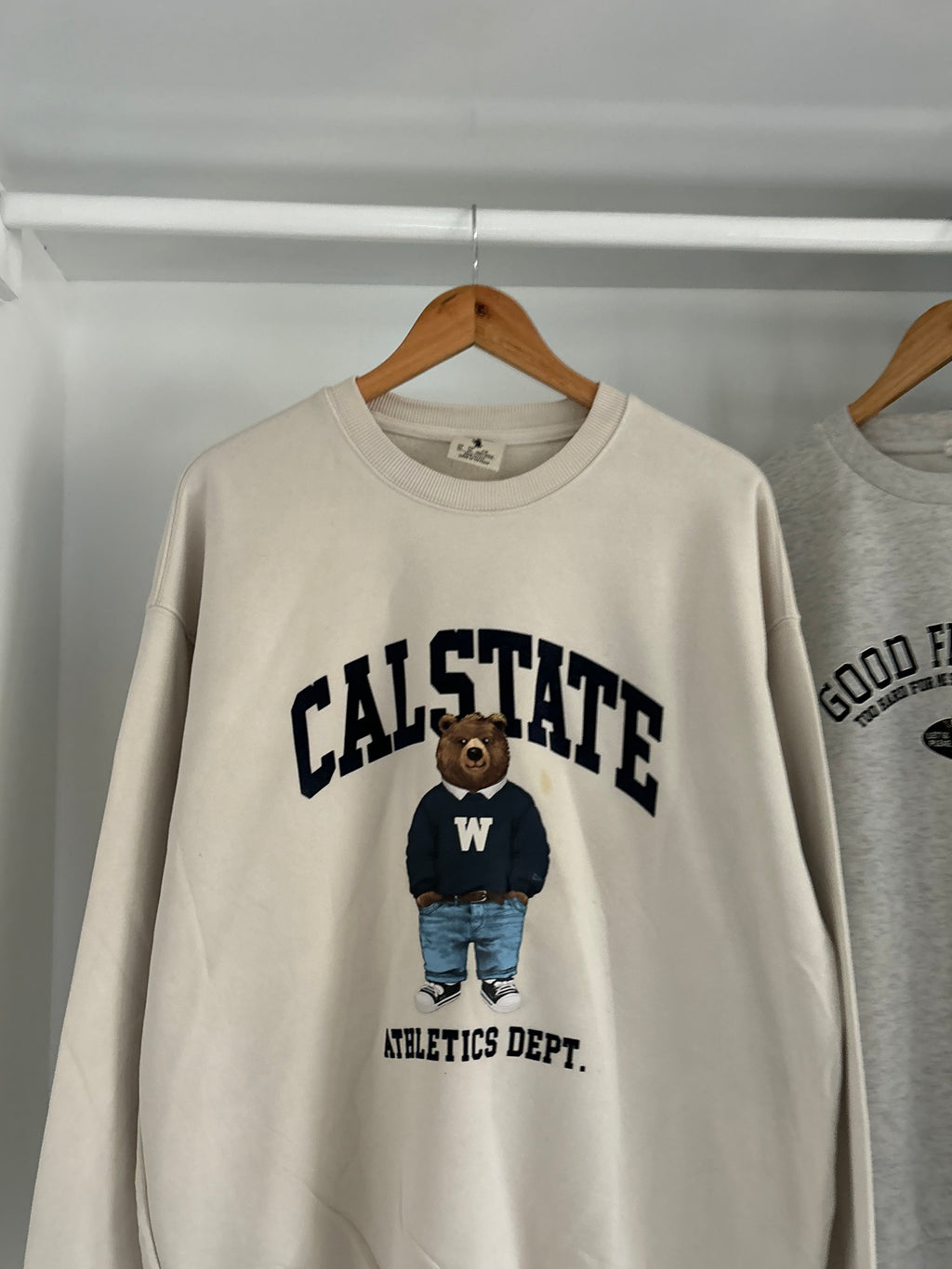 Teddy sweatshirt.