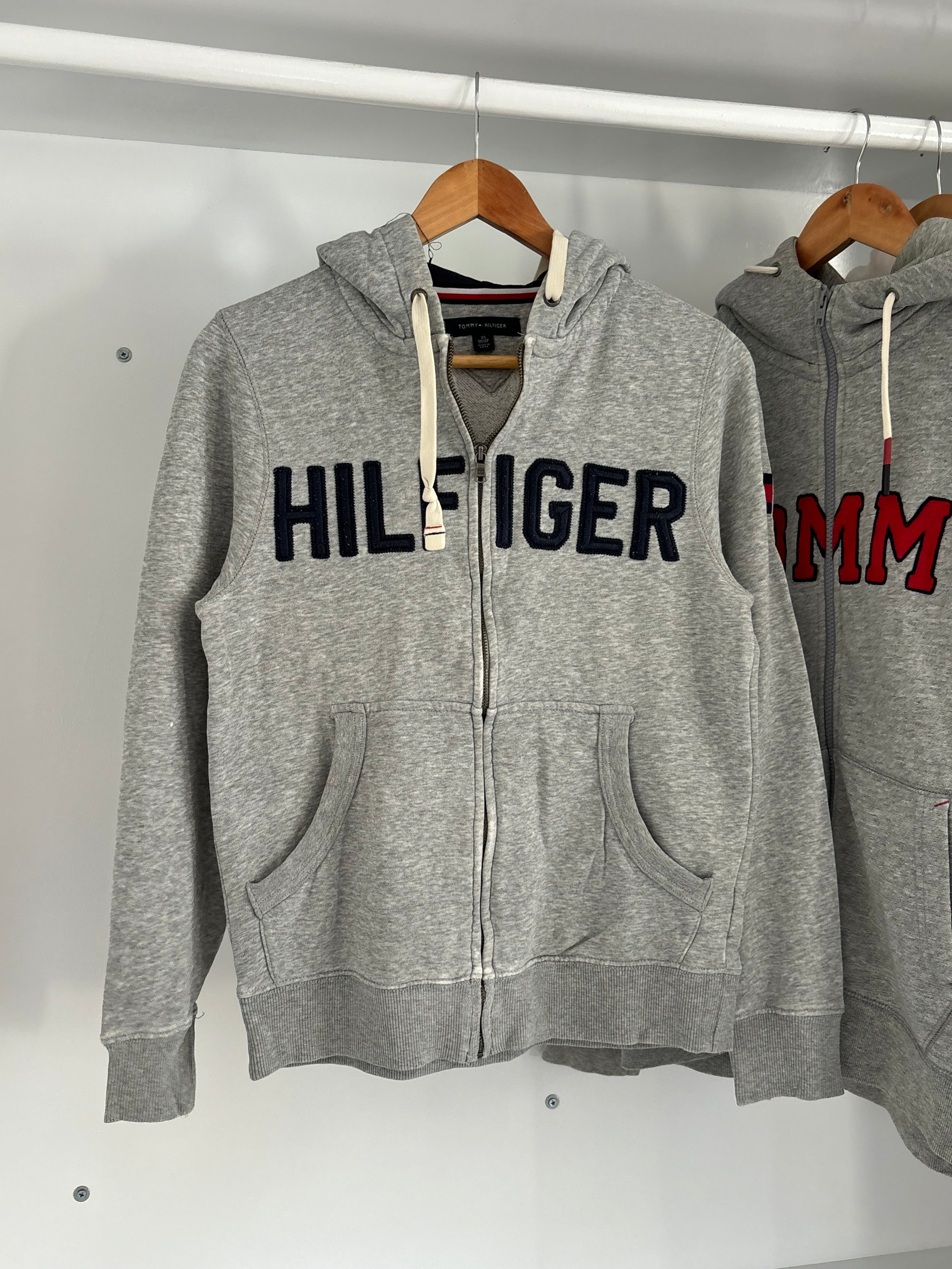 Tommy hilfigher zipper hoodie.