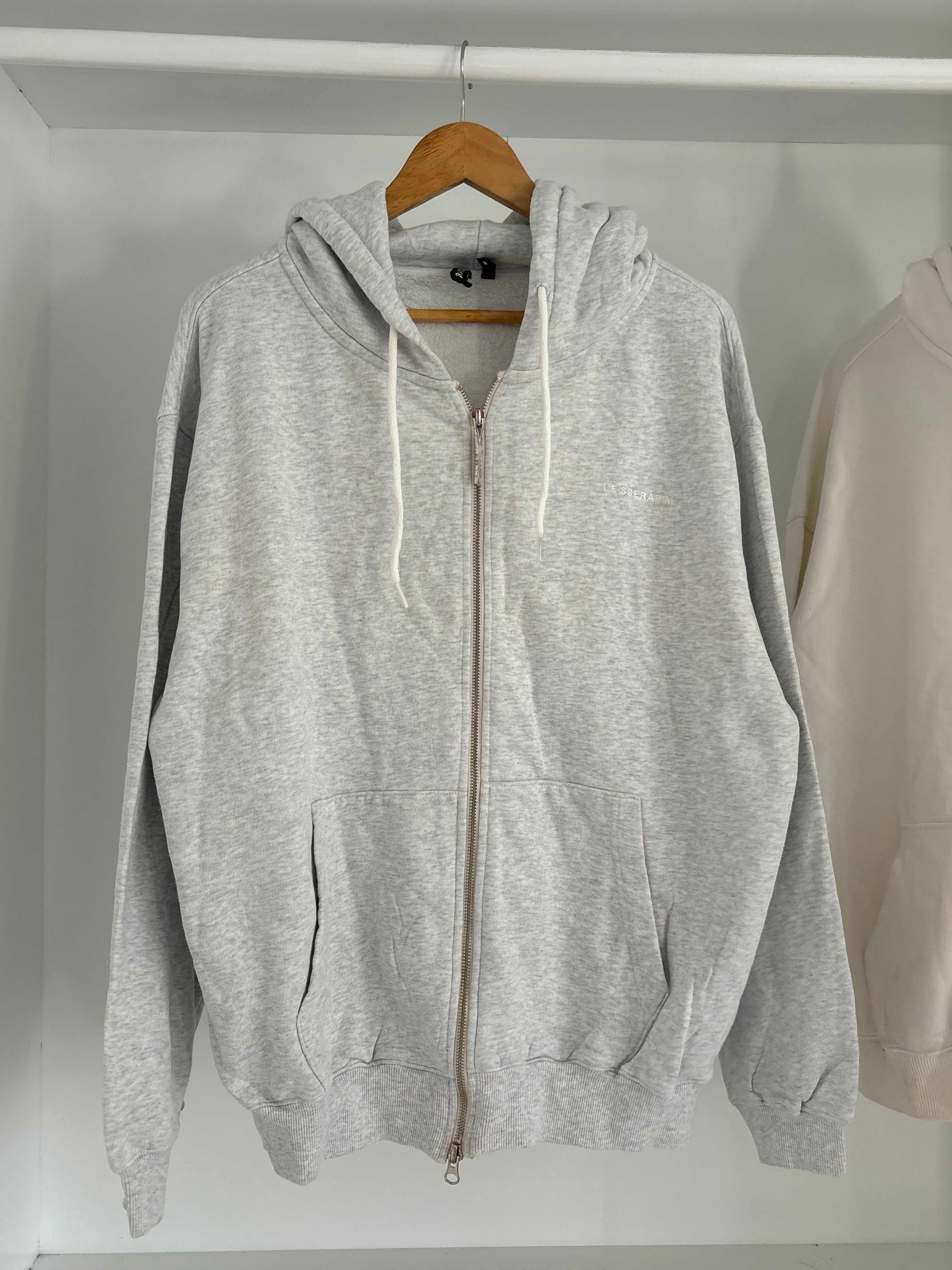 Grey Oversized hoodie.