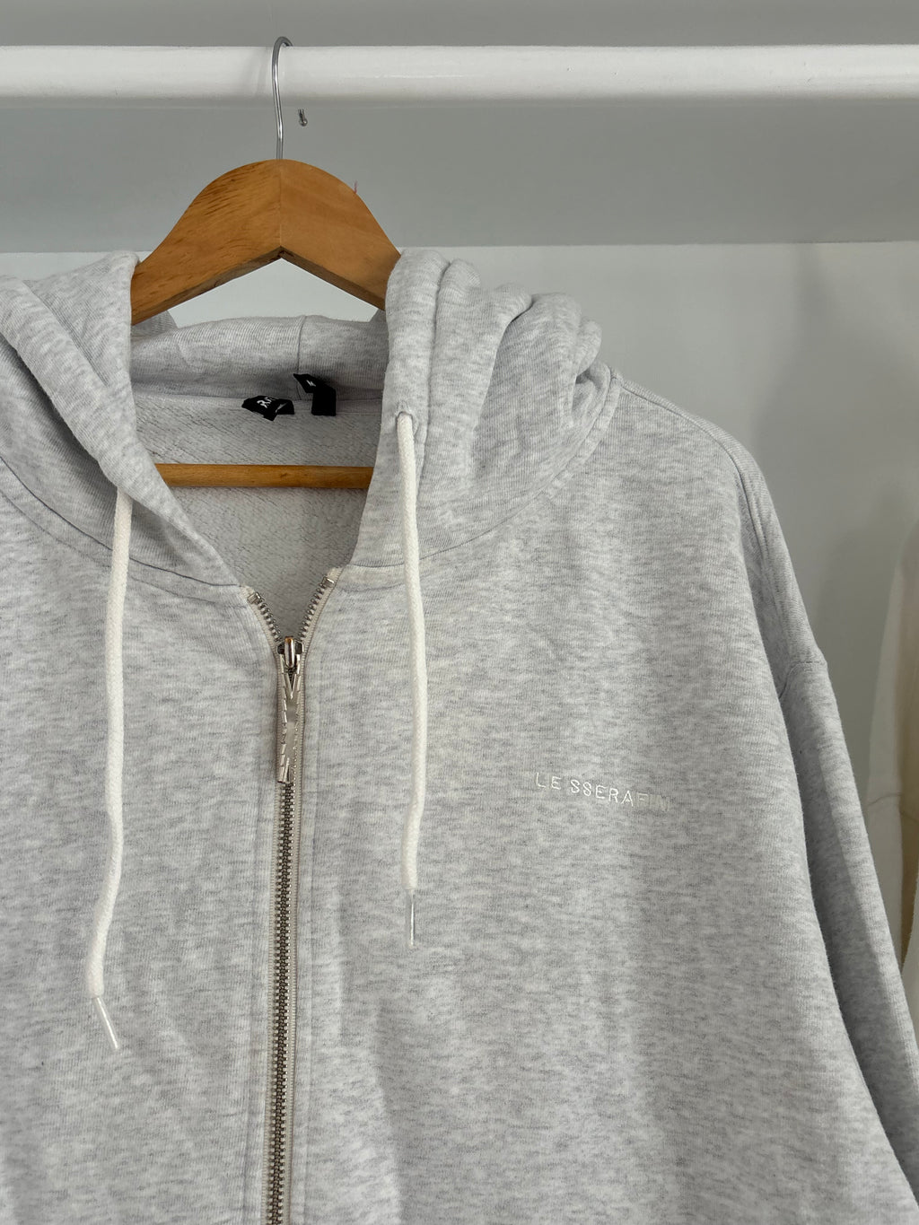 Grey Oversized hoodie.