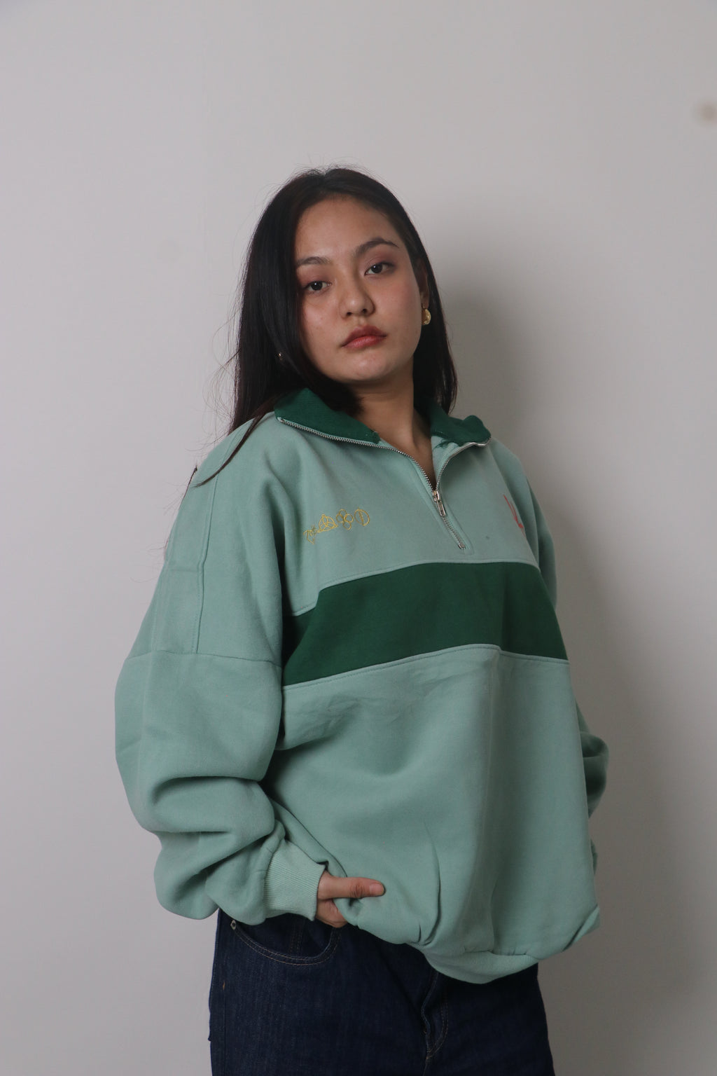 Half zipper Sweatshirt