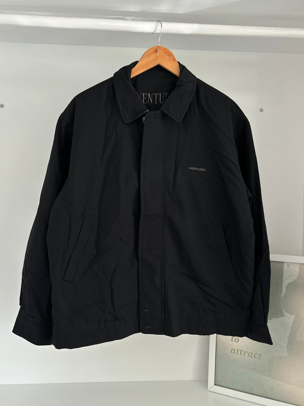 Black VENTURA Zip-Up Jacket