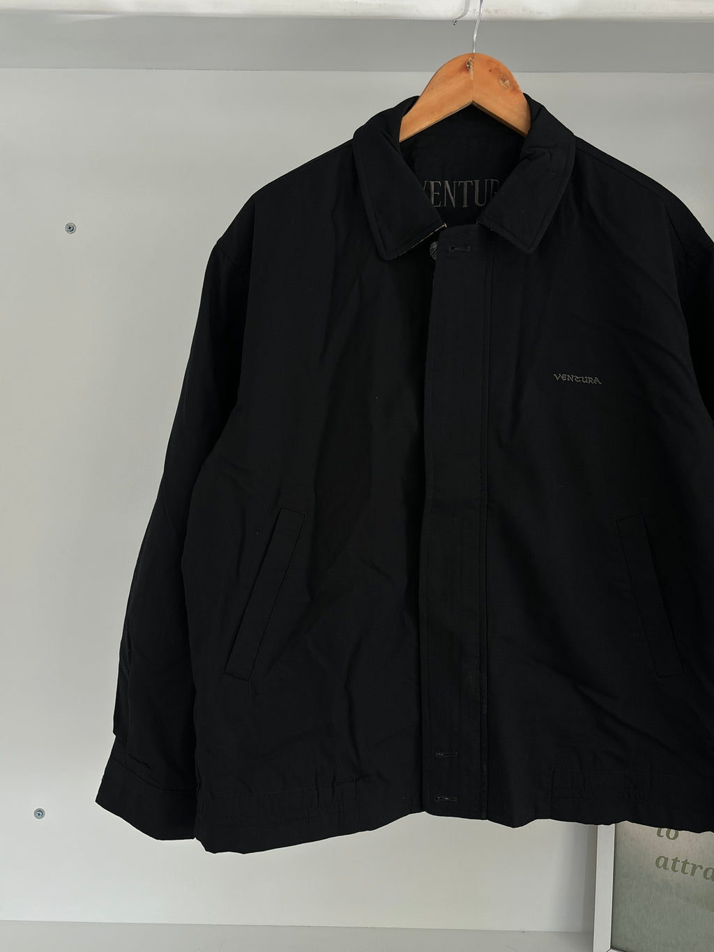 Black VENTURA Zip-Up Jacket