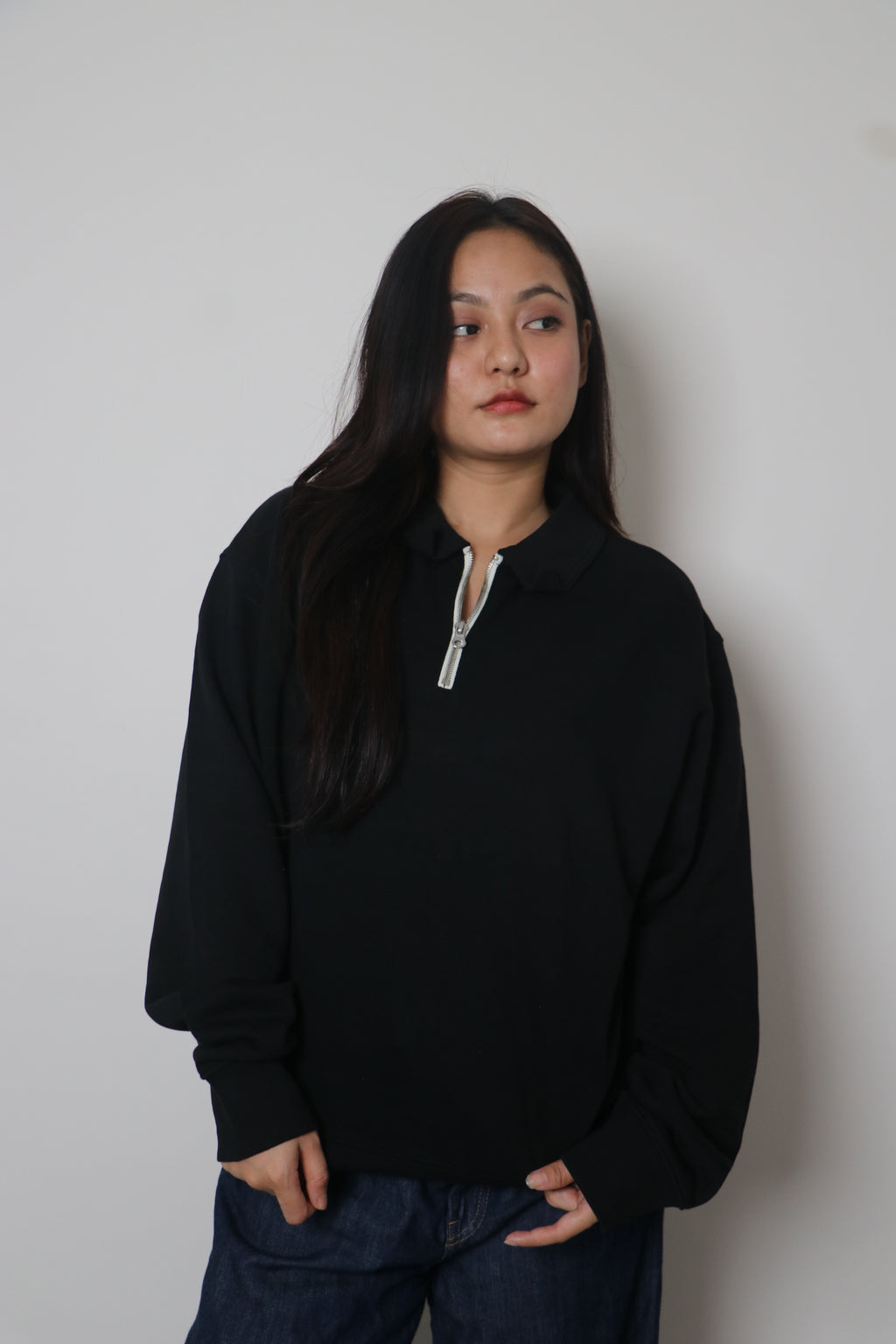 Half-zipper Sweatshirt