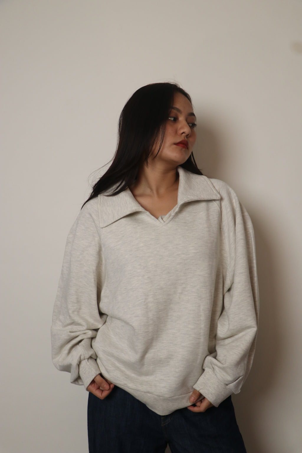 Collared Sweatshirt