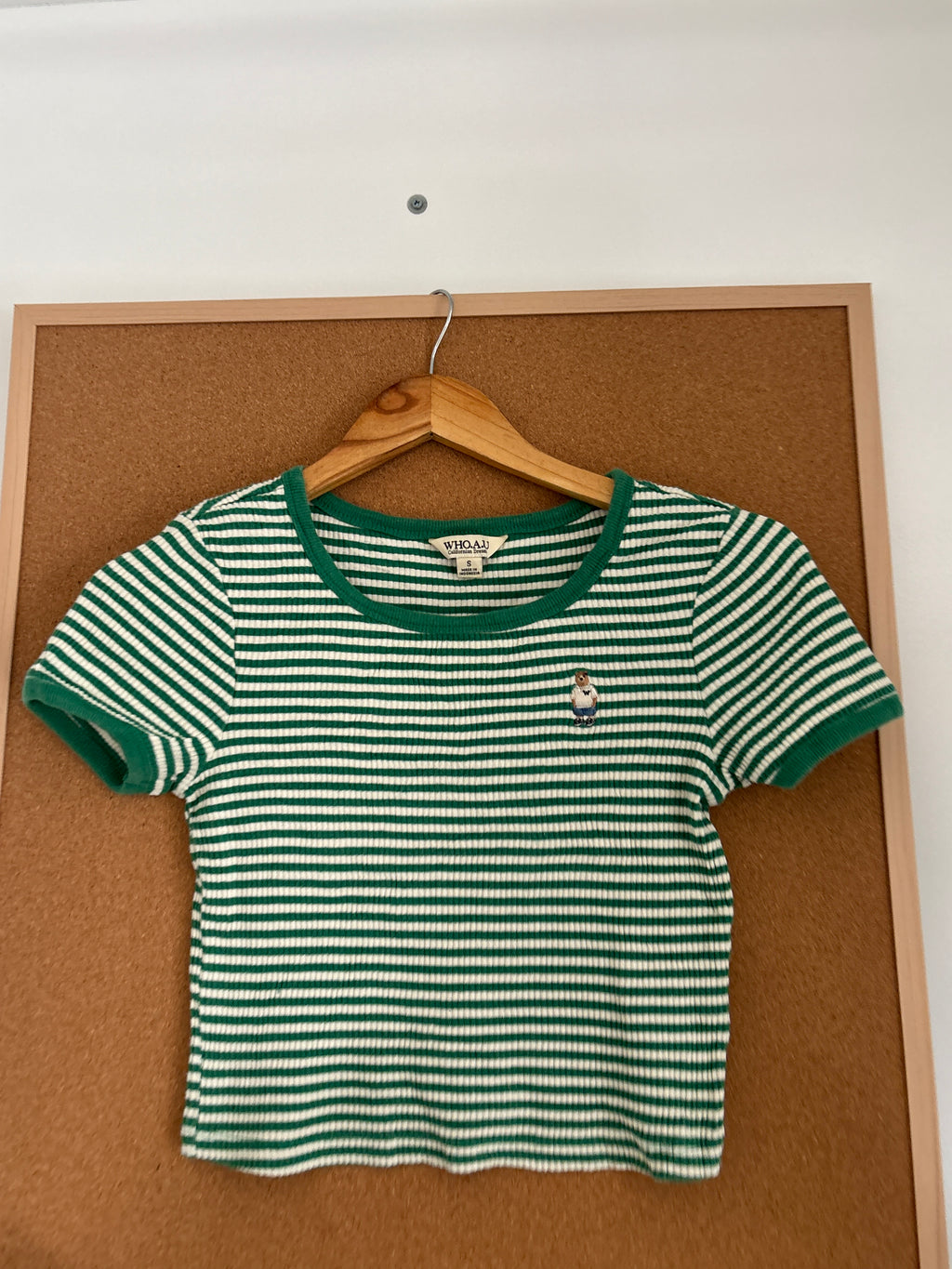 Crop teddy tee