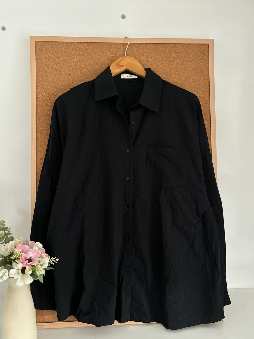 Black cotton shirt