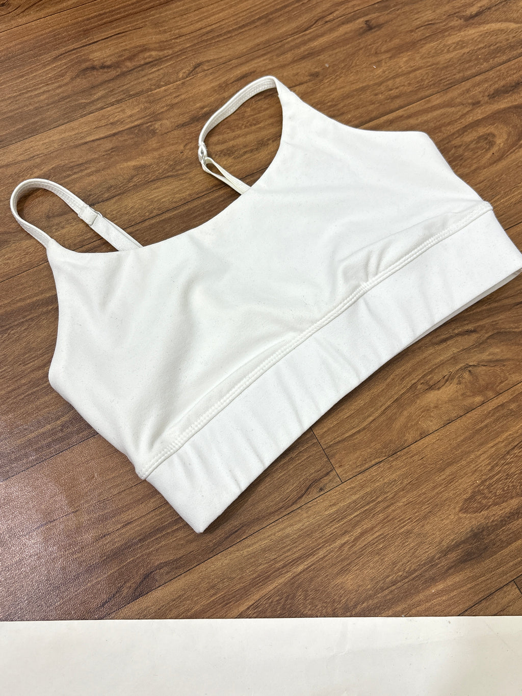 White Sports bra
