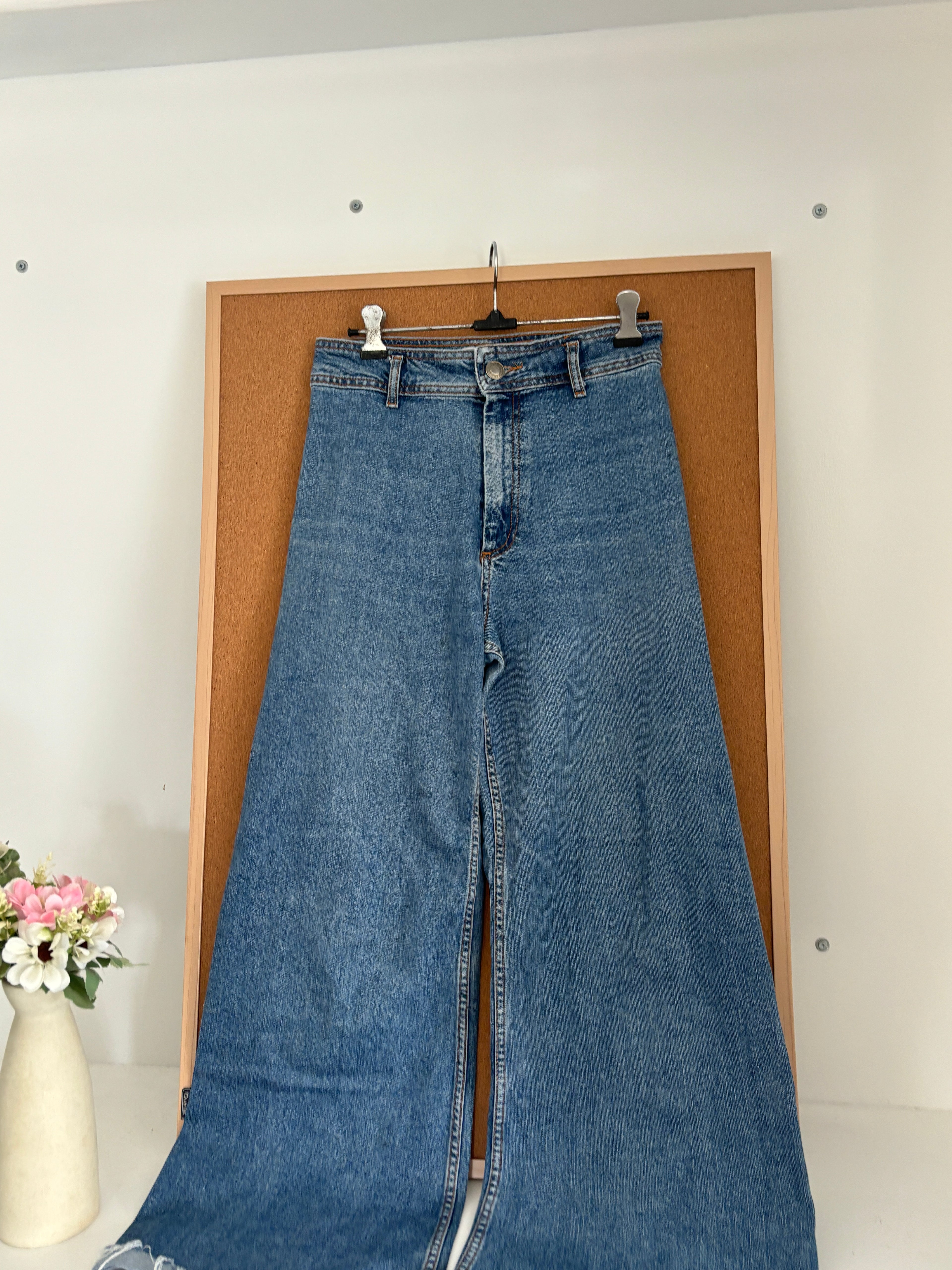 High waisted denim