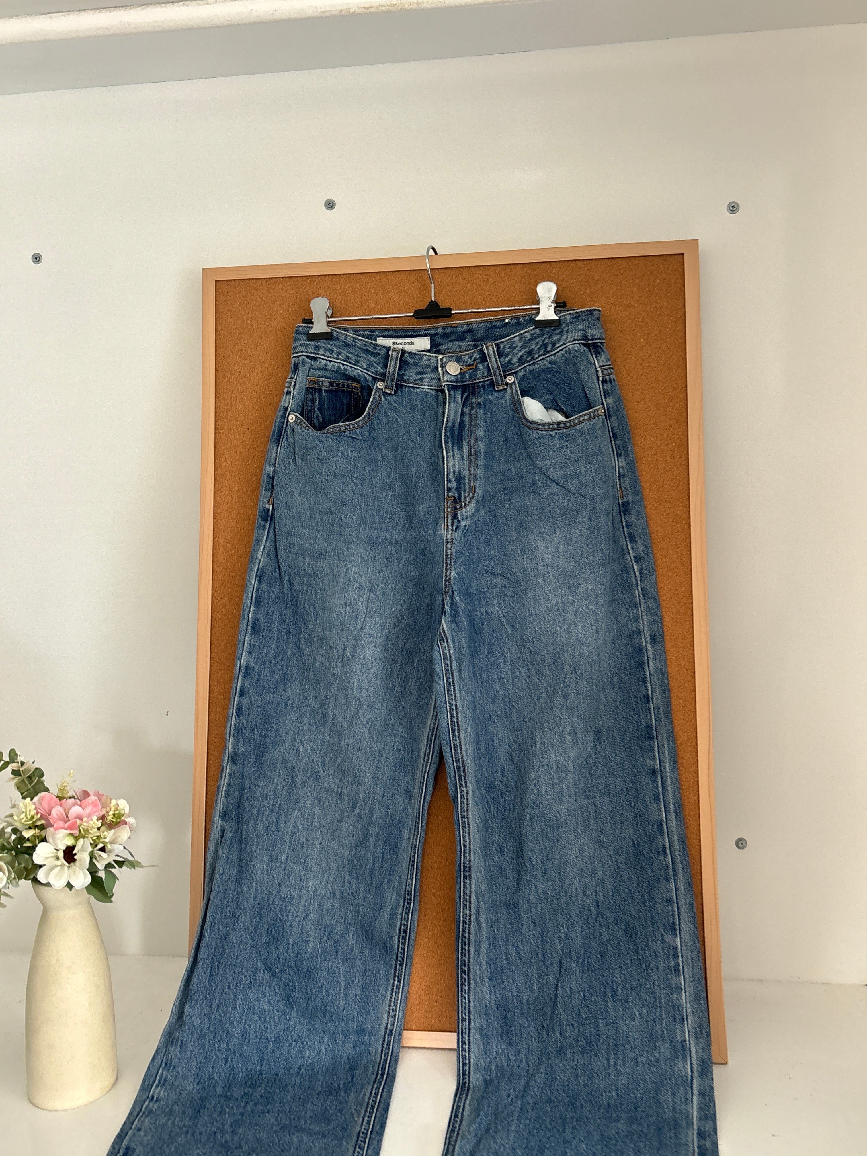 High waisted denim