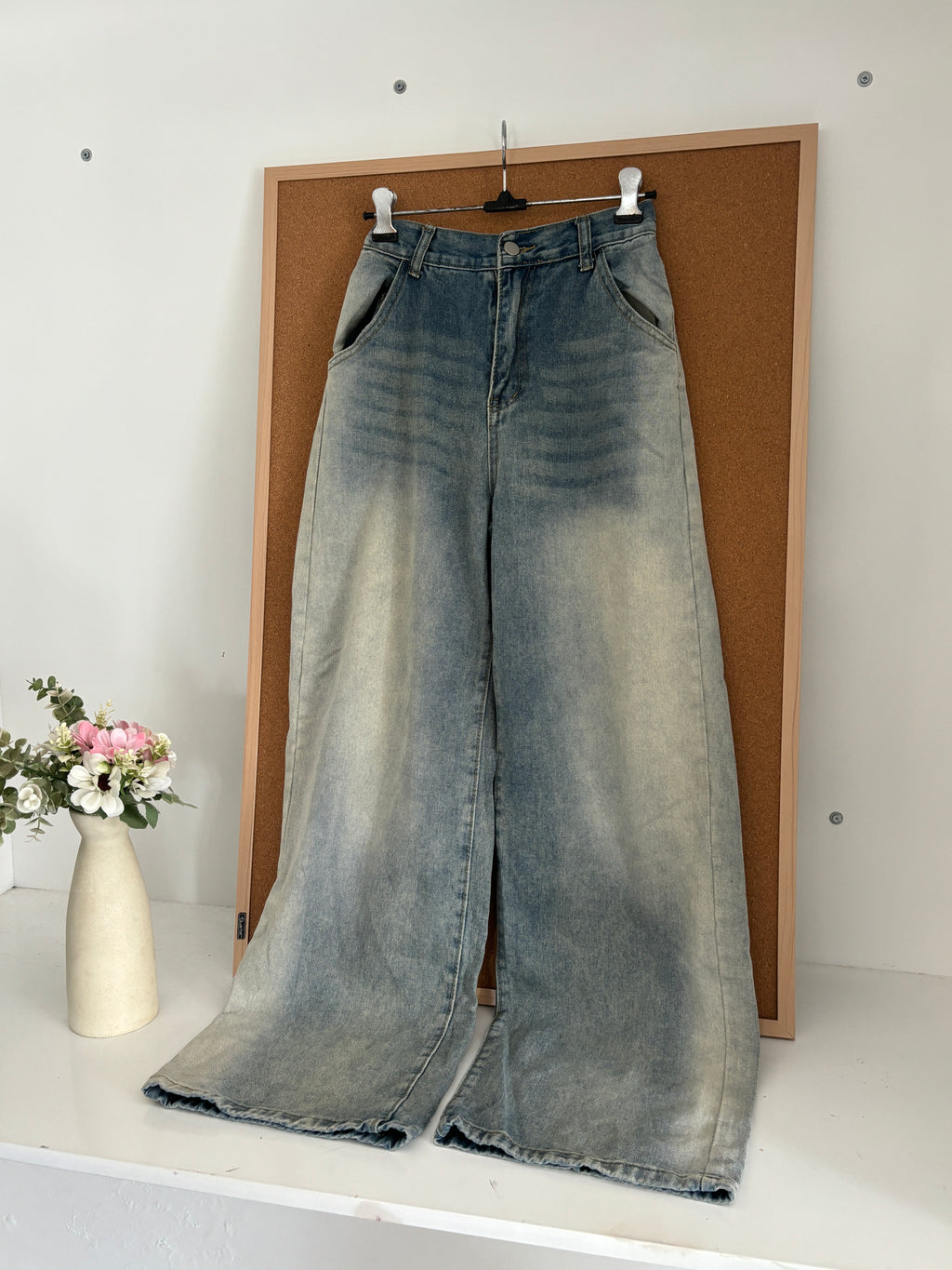 High waisted denim