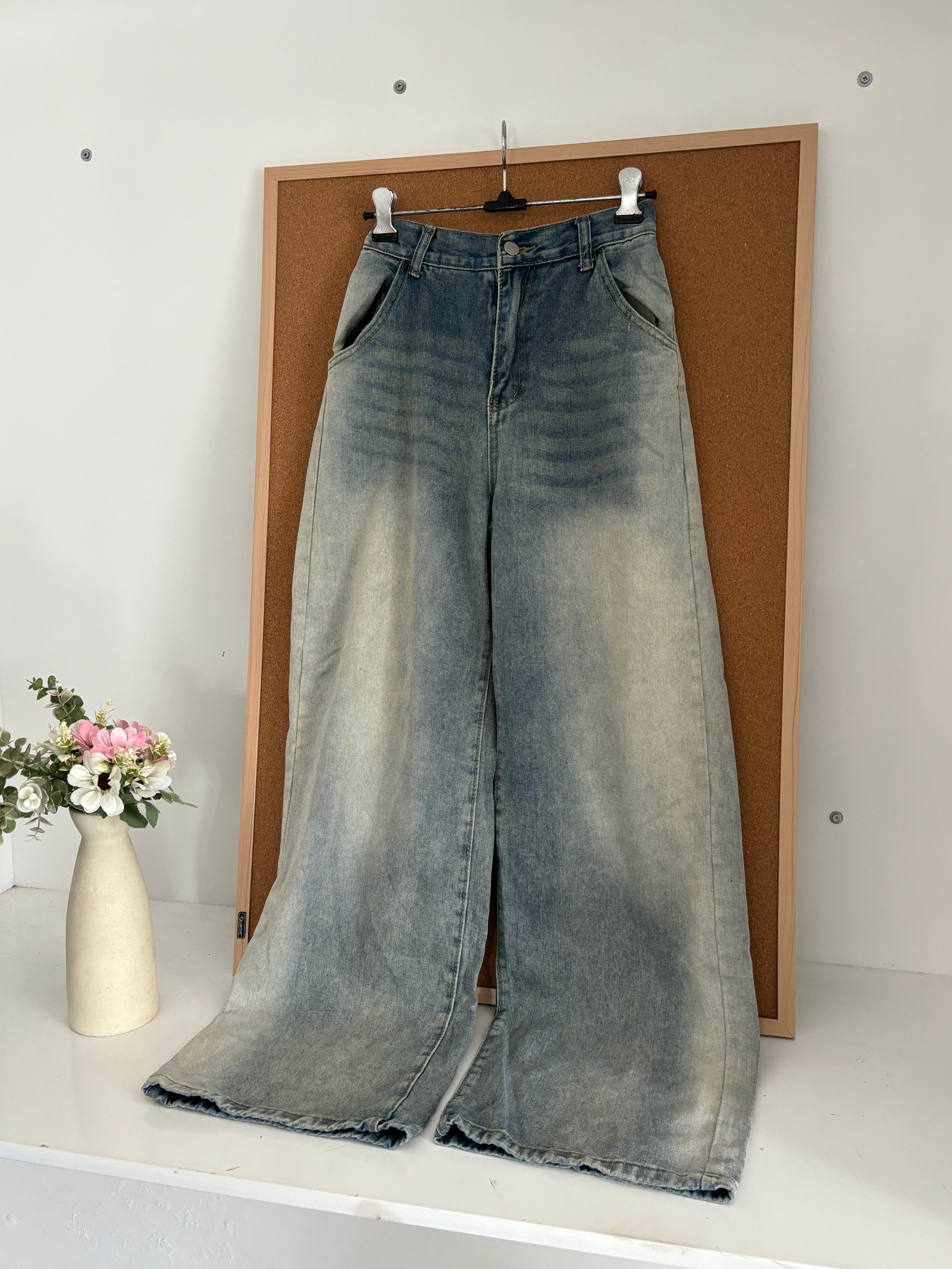 High waisted denim