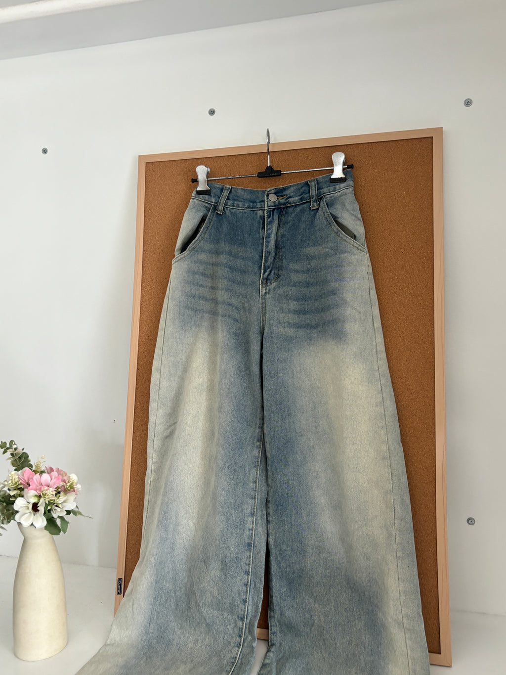 High waisted denim