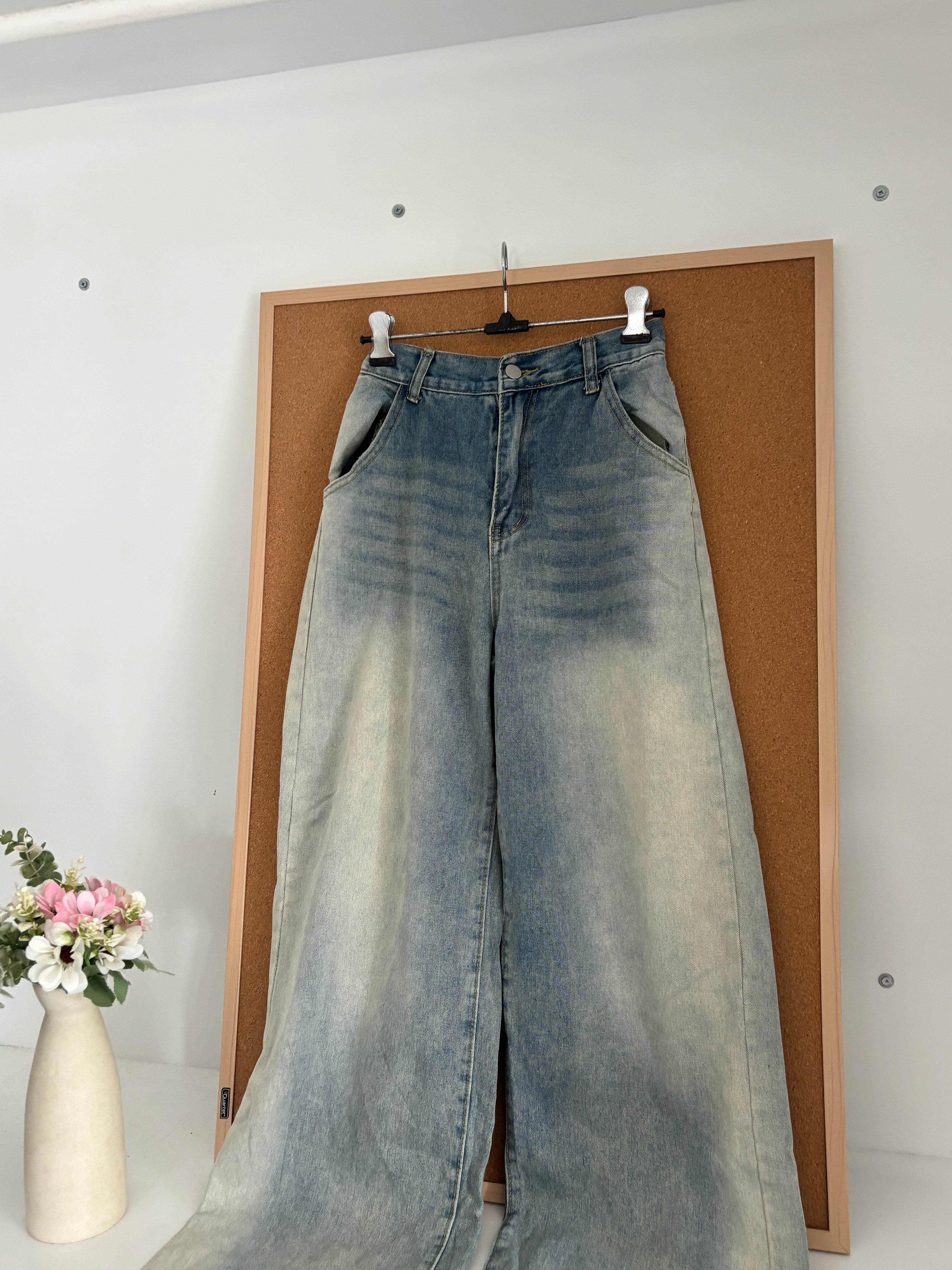 High waisted denim