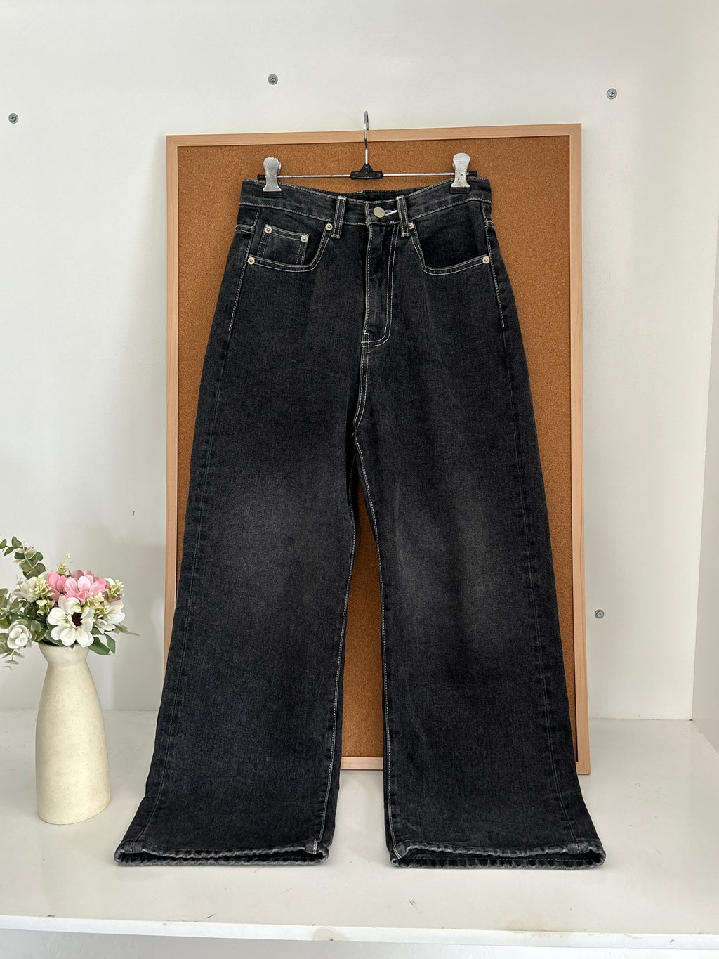 High waisted denim