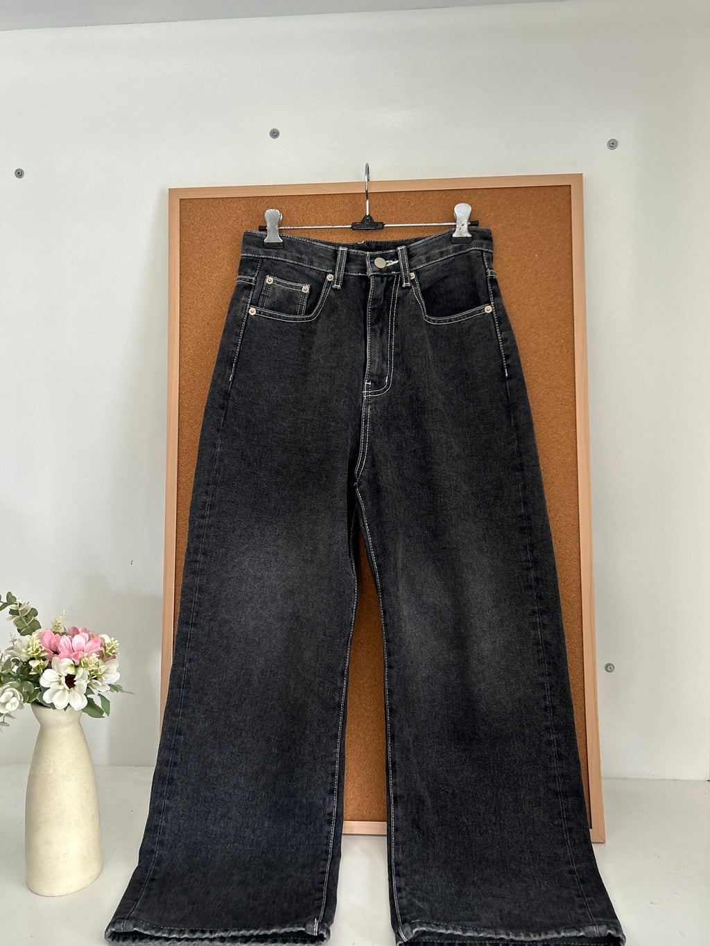 High waisted denim