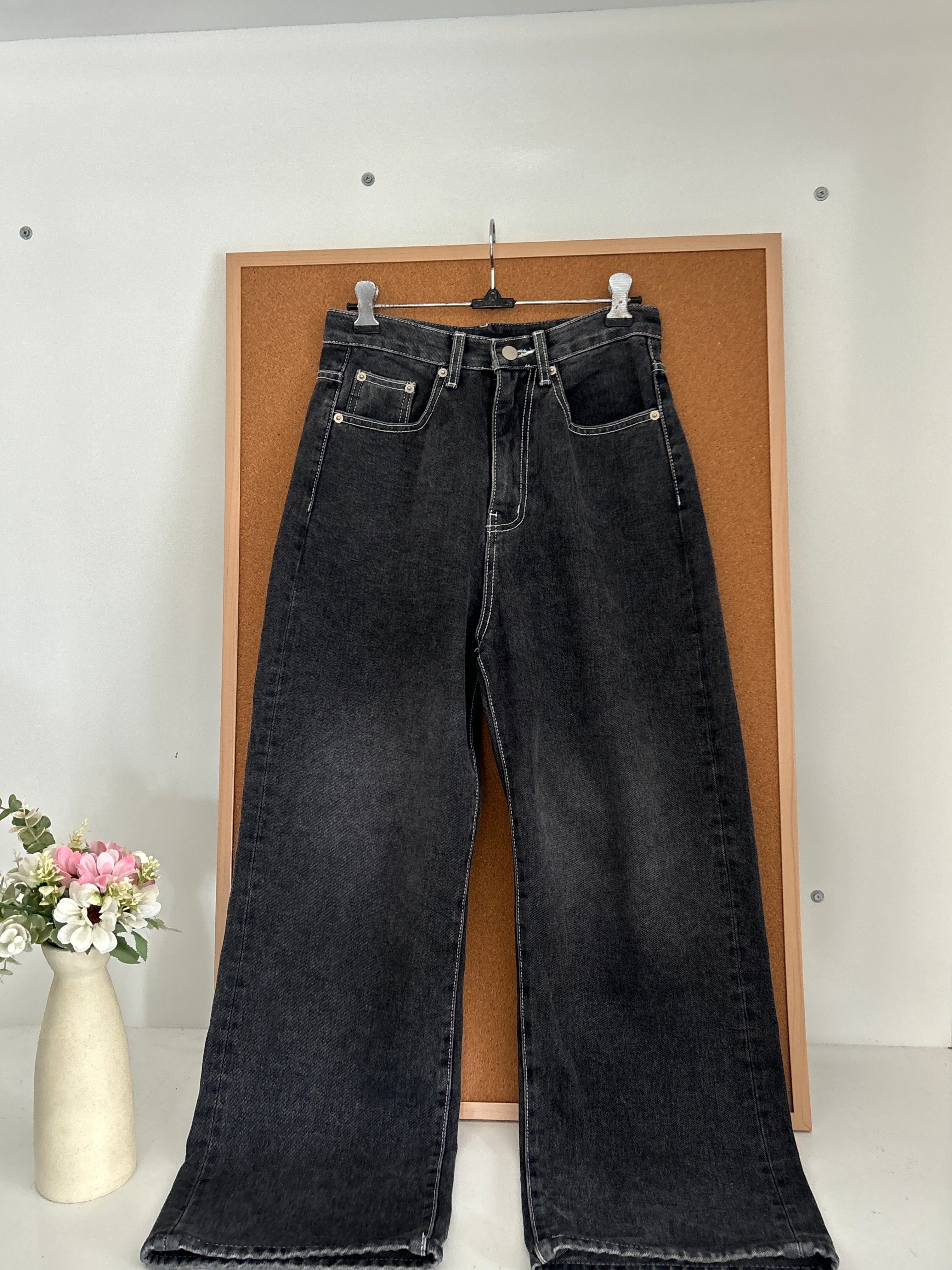 High waisted denim