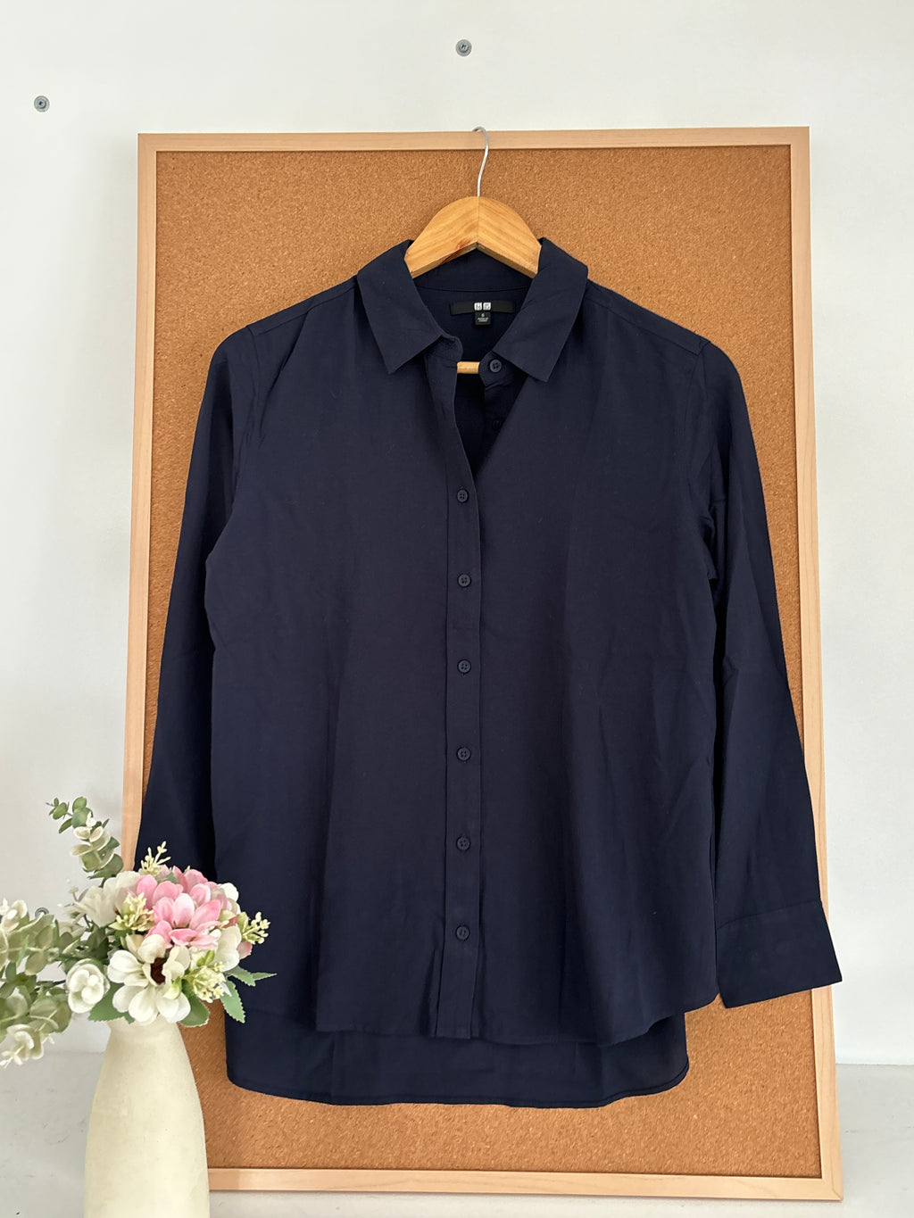 Uniqlo cotton shirt(blue)