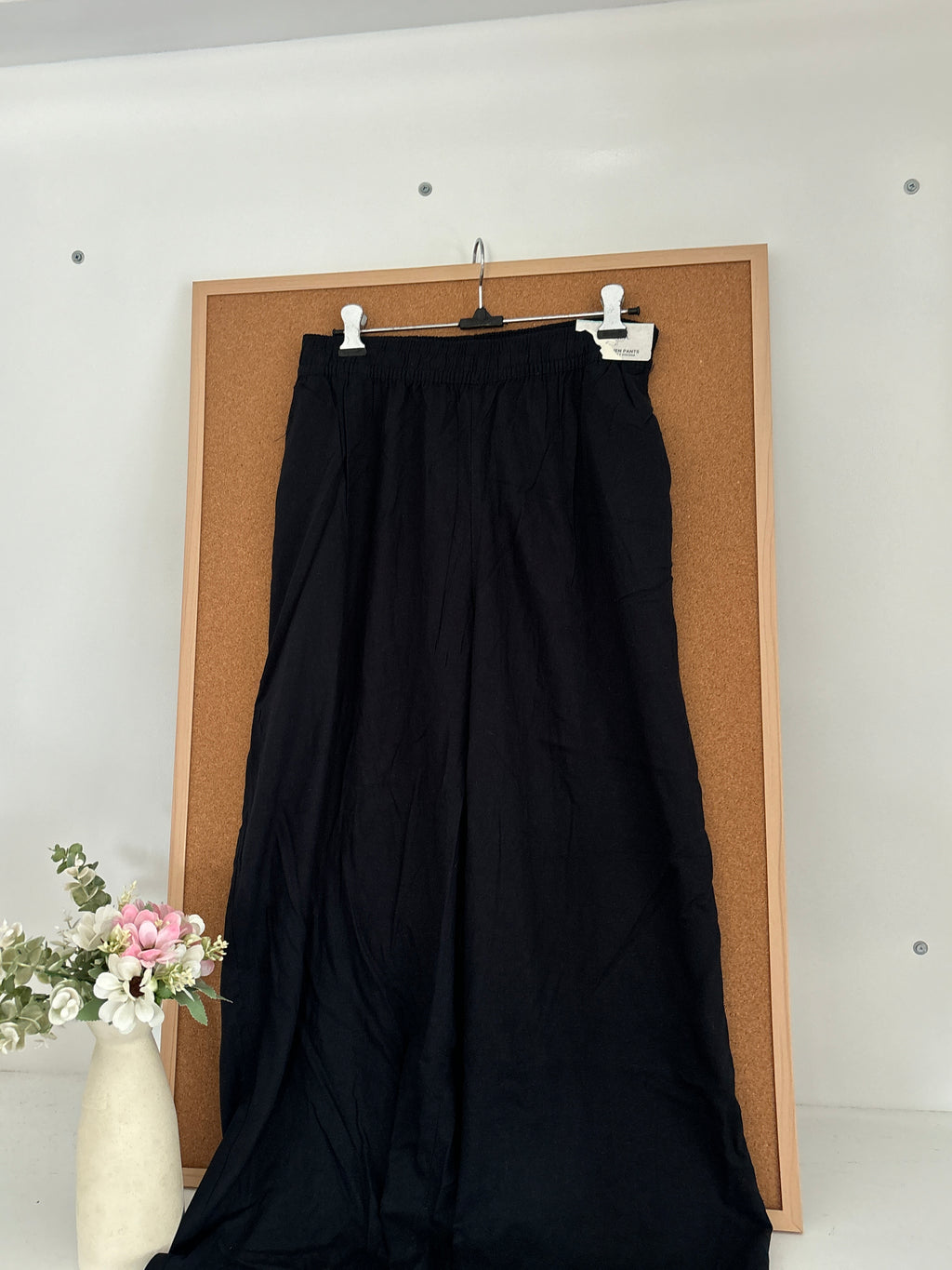 Black linen trouser