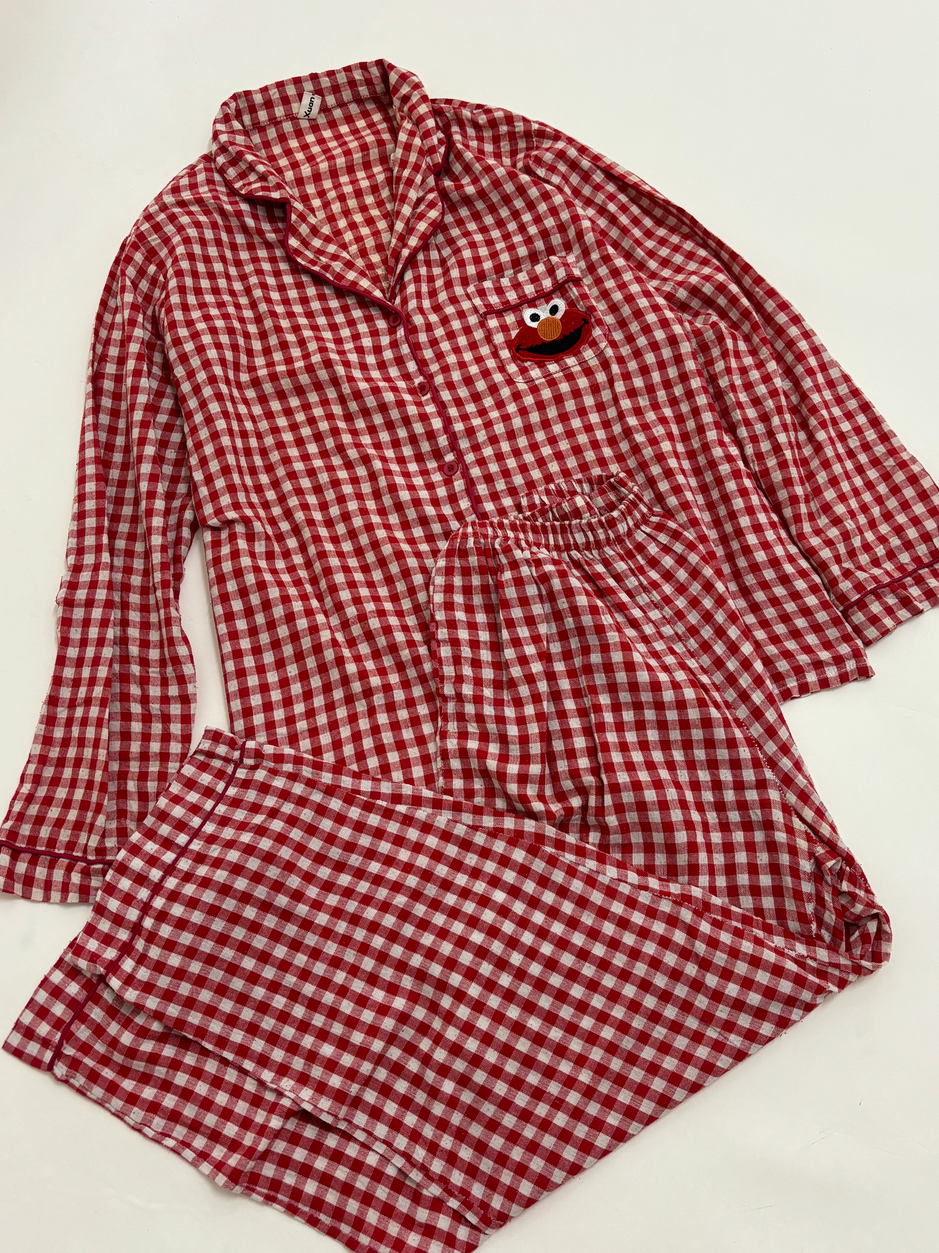 Gingham cotton pjs