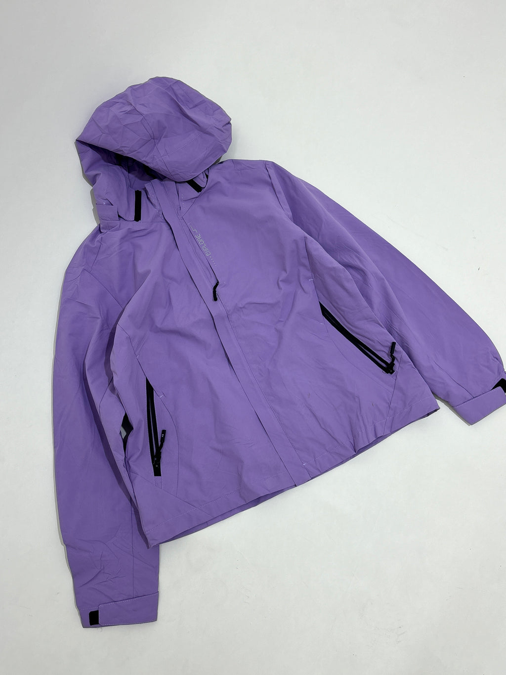 Lavender Technical Hooded Shell Jacket