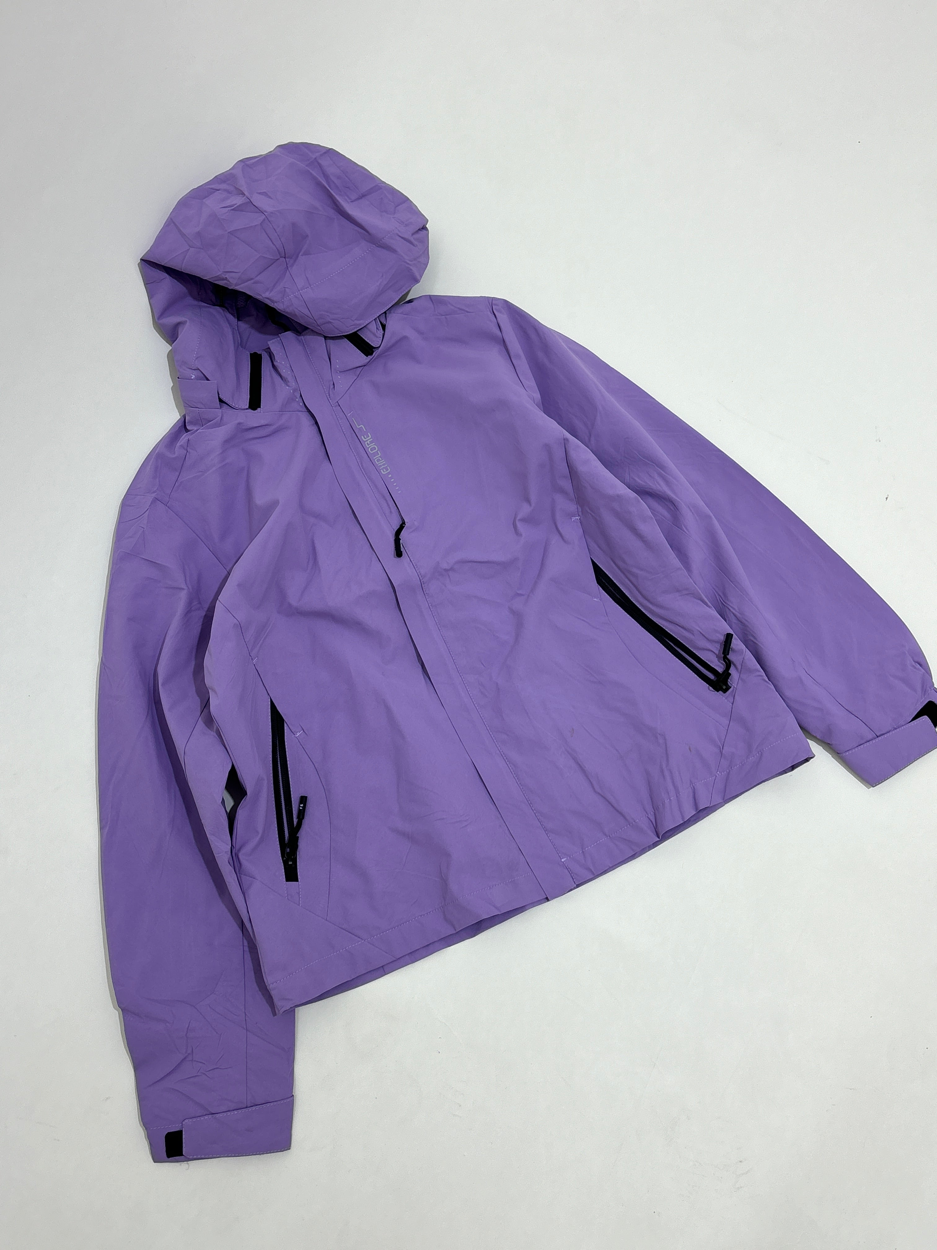 Lavender Technical Hooded Shell Jacket