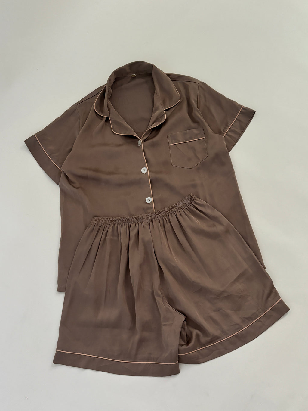 Brown satin pj