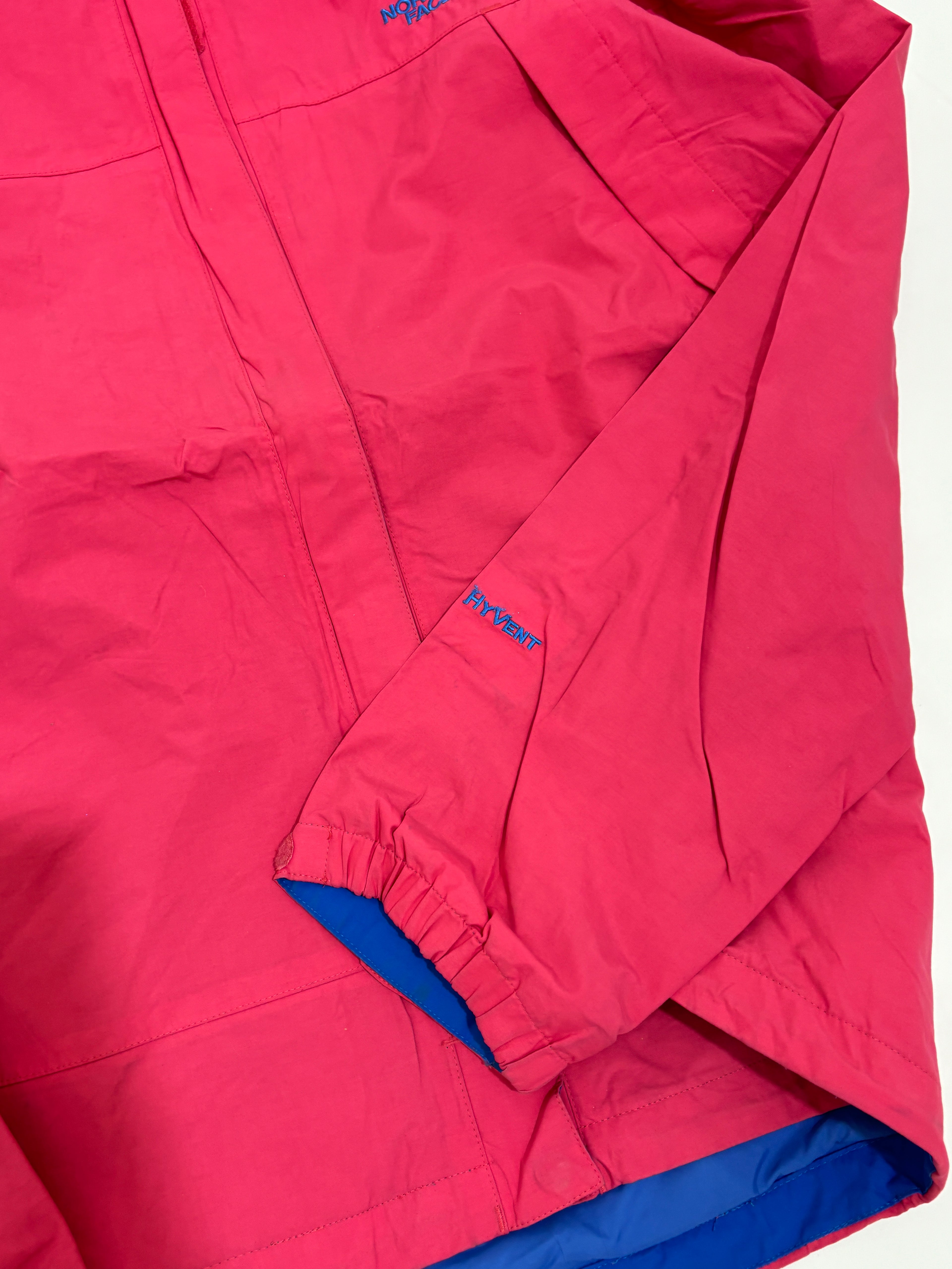 The North Face HyVent Hooded Jacket – Pink / Blue