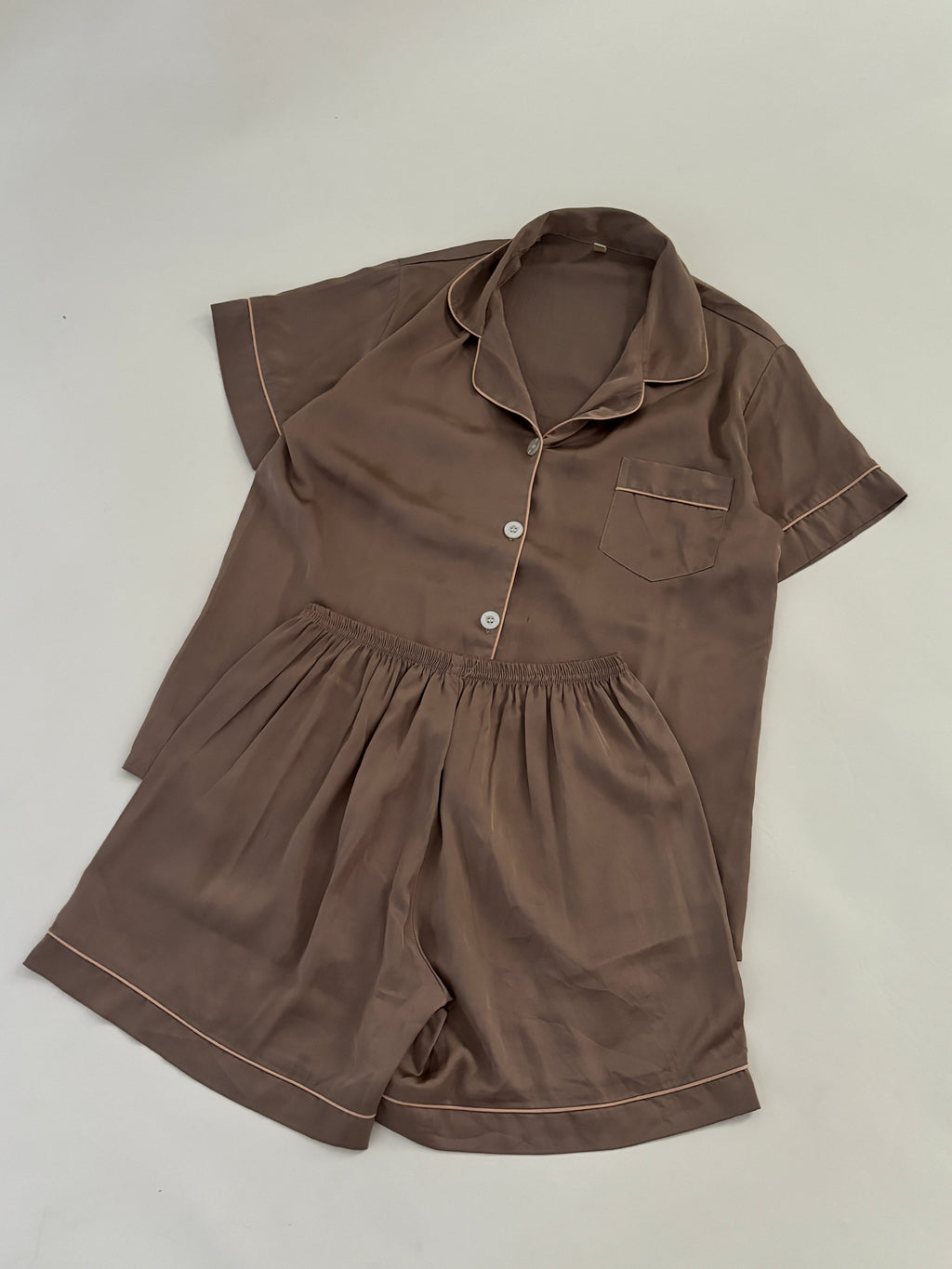 Brown satin pj