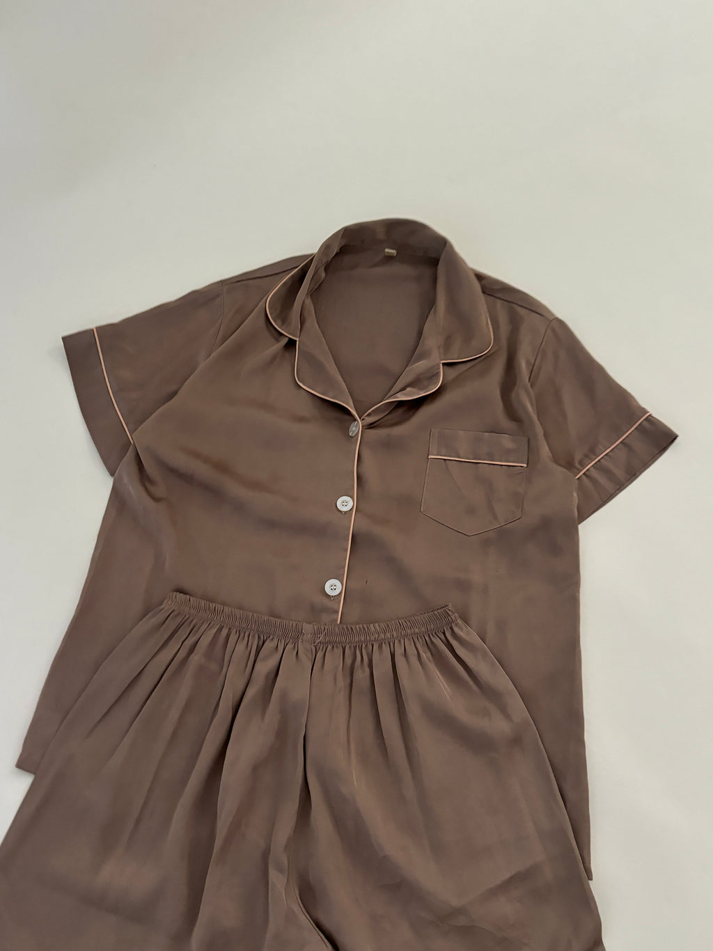 Brown satin pj