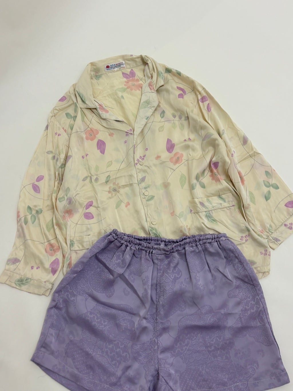 Floral satin pj