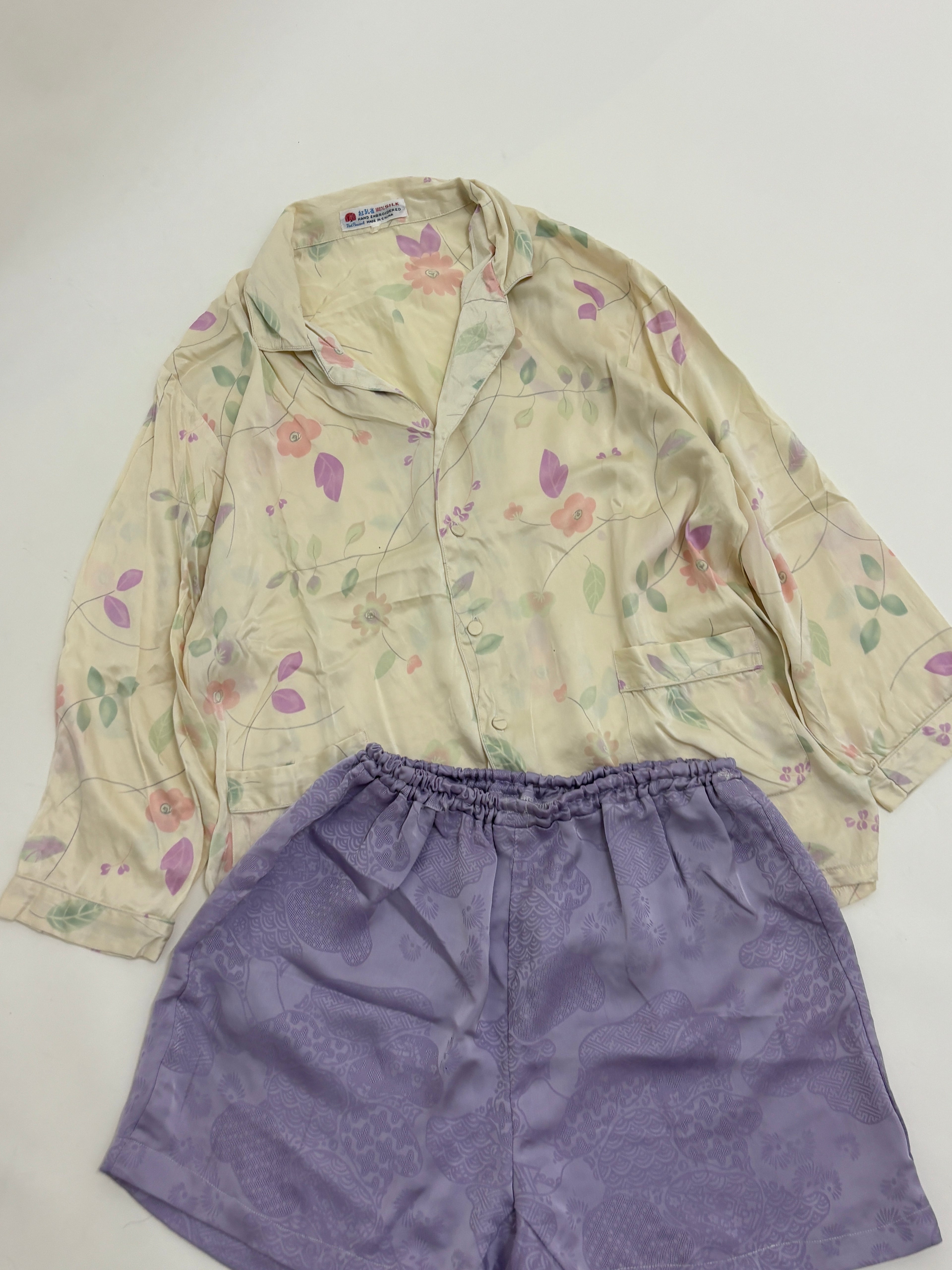 Floral satin pj