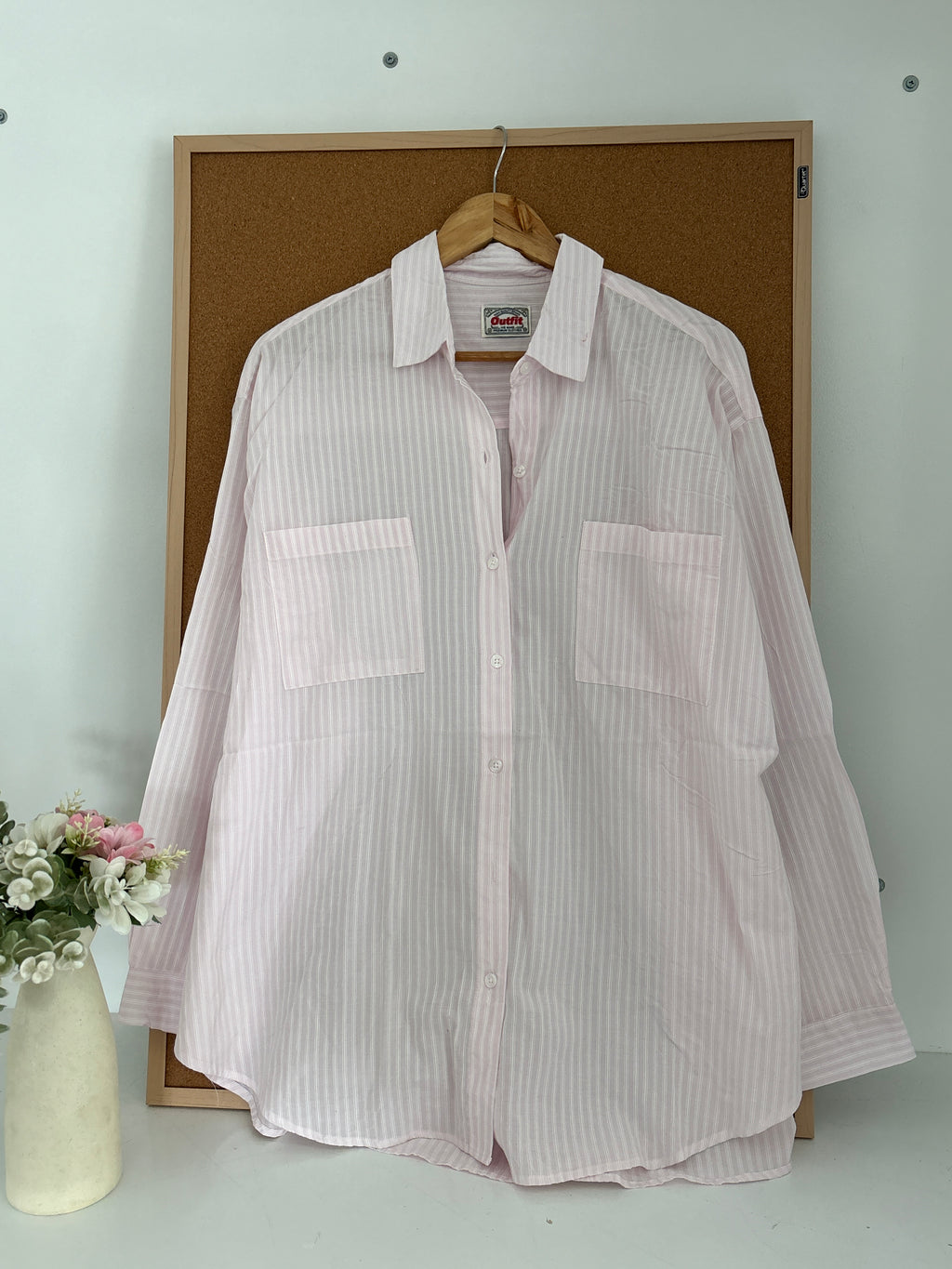 Pink striped shirt