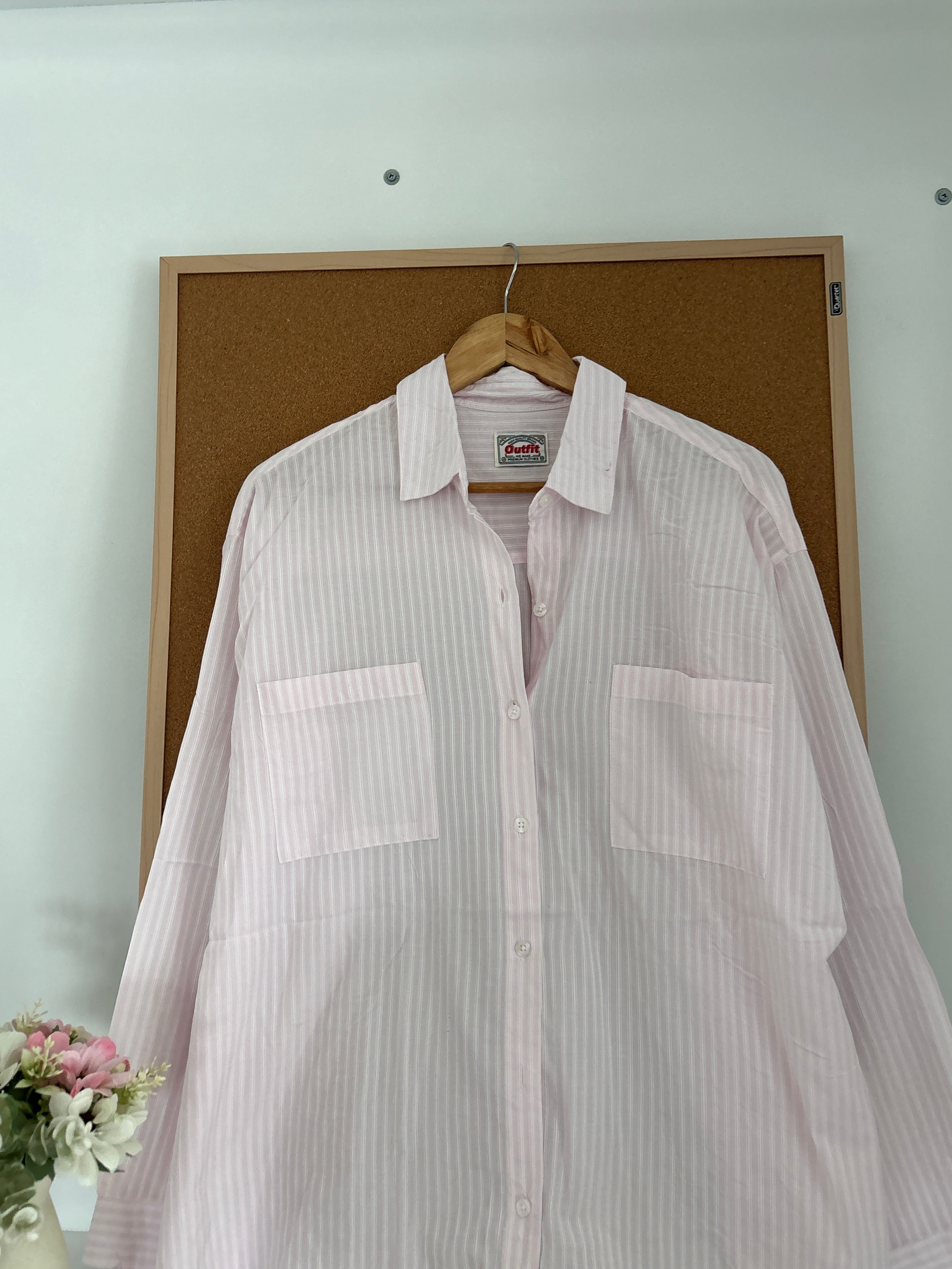 Pink striped shirt