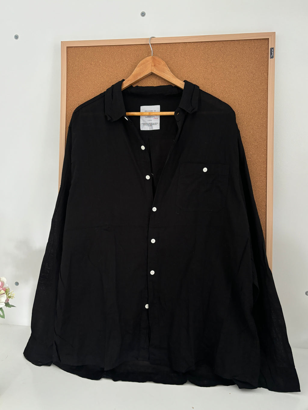 Black cotton shirt