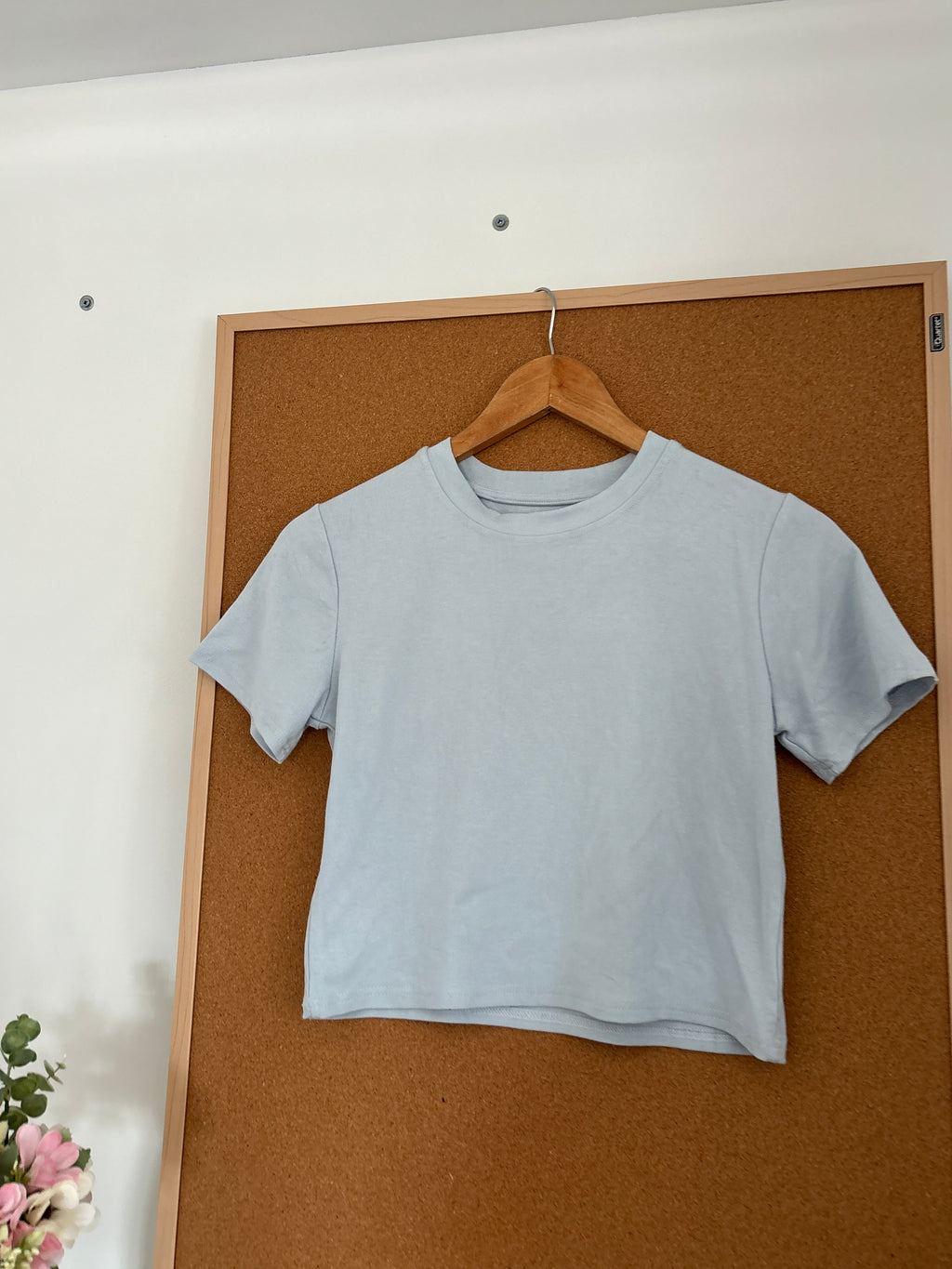 Blue crop top