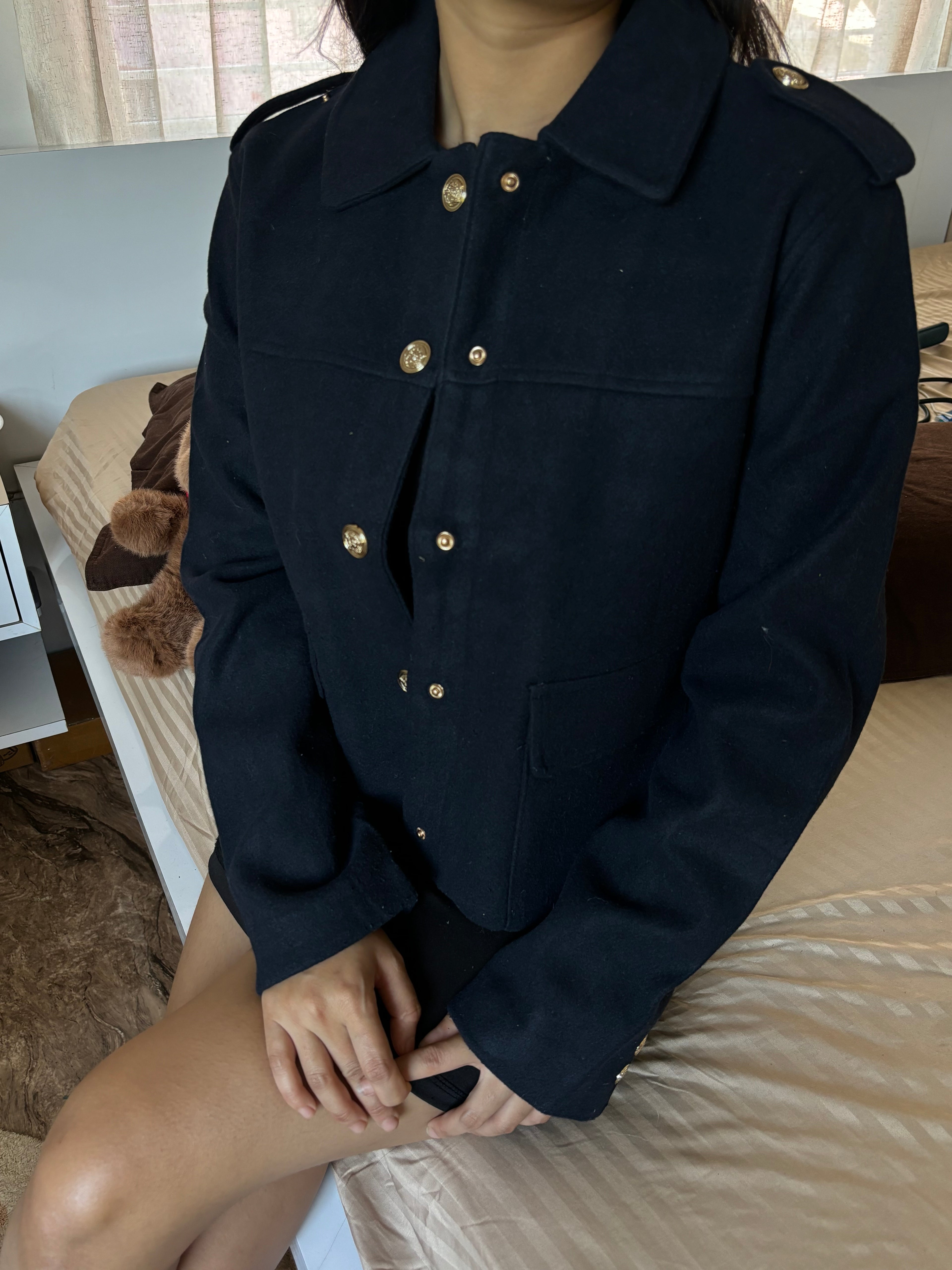 Zara Short coat(Dark blue)