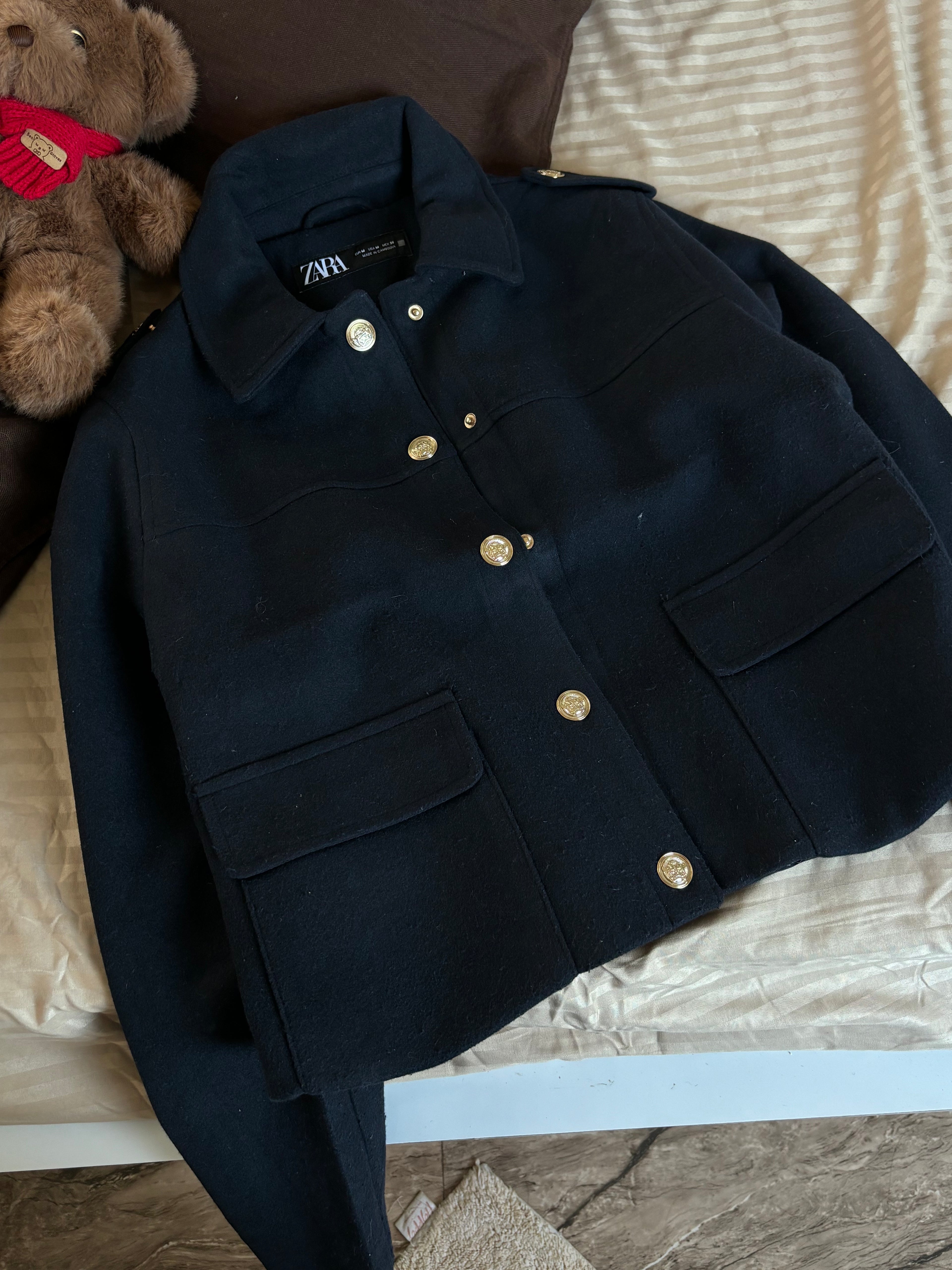 Zara Short coat(Dark blue)