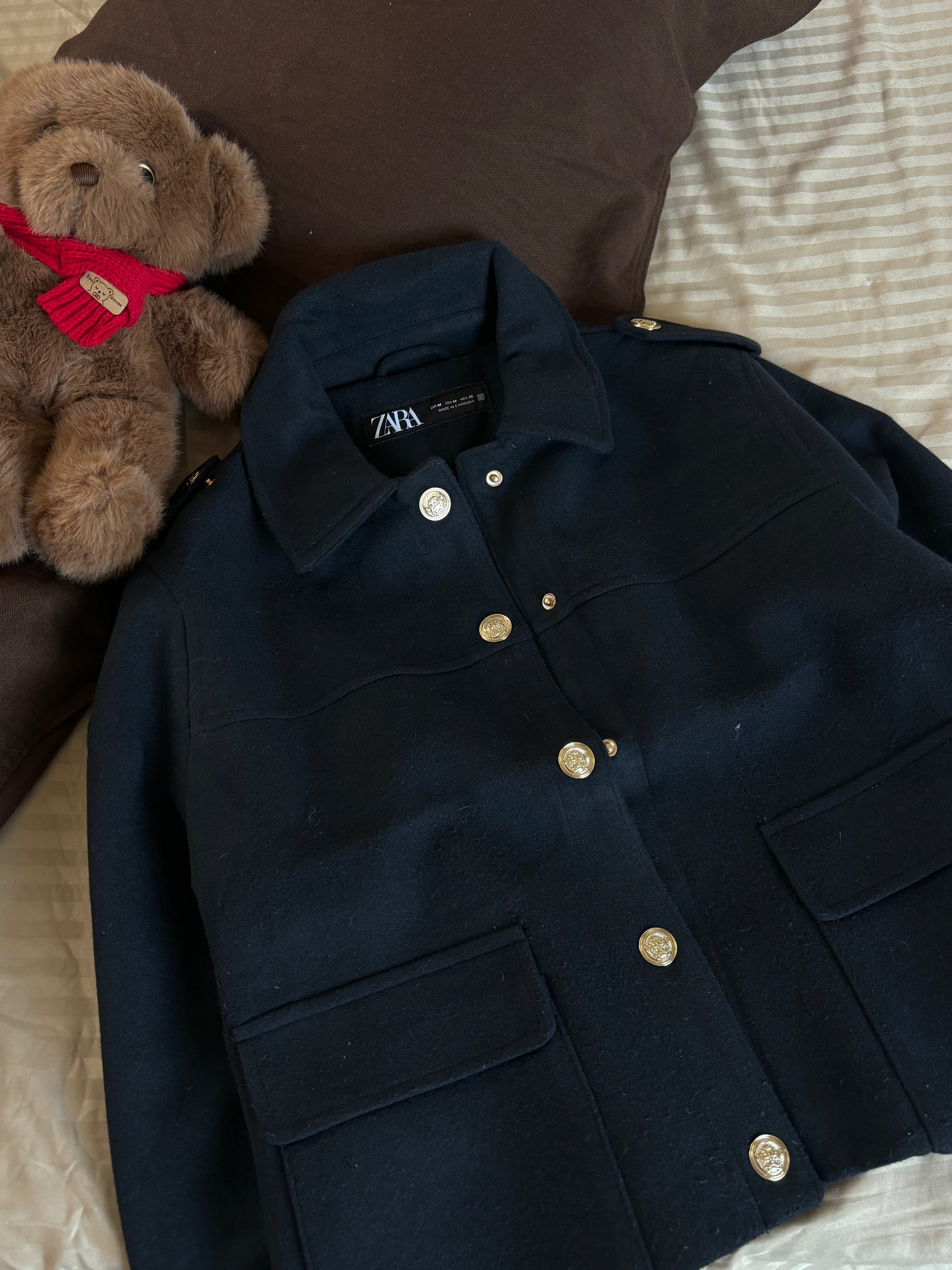 Zara Short coat(Dark blue)