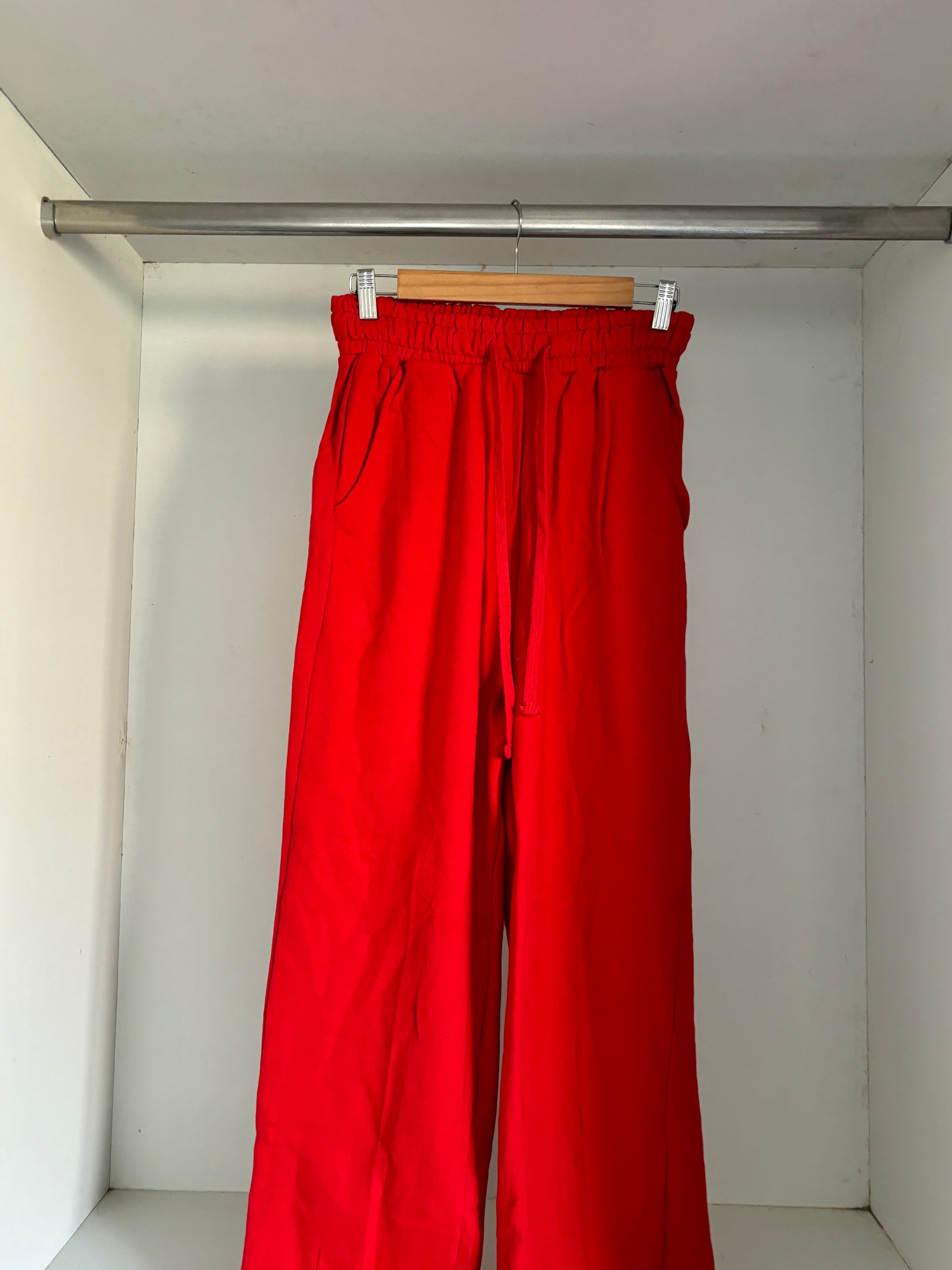 Red Unisex Joggers