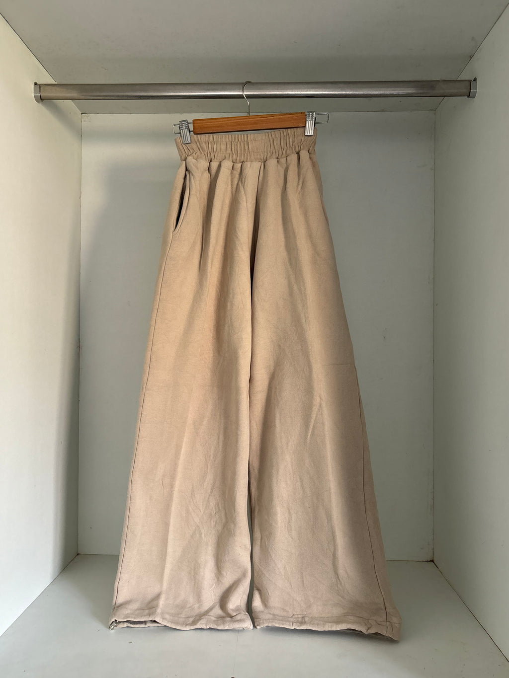 Beige Unisex joggers