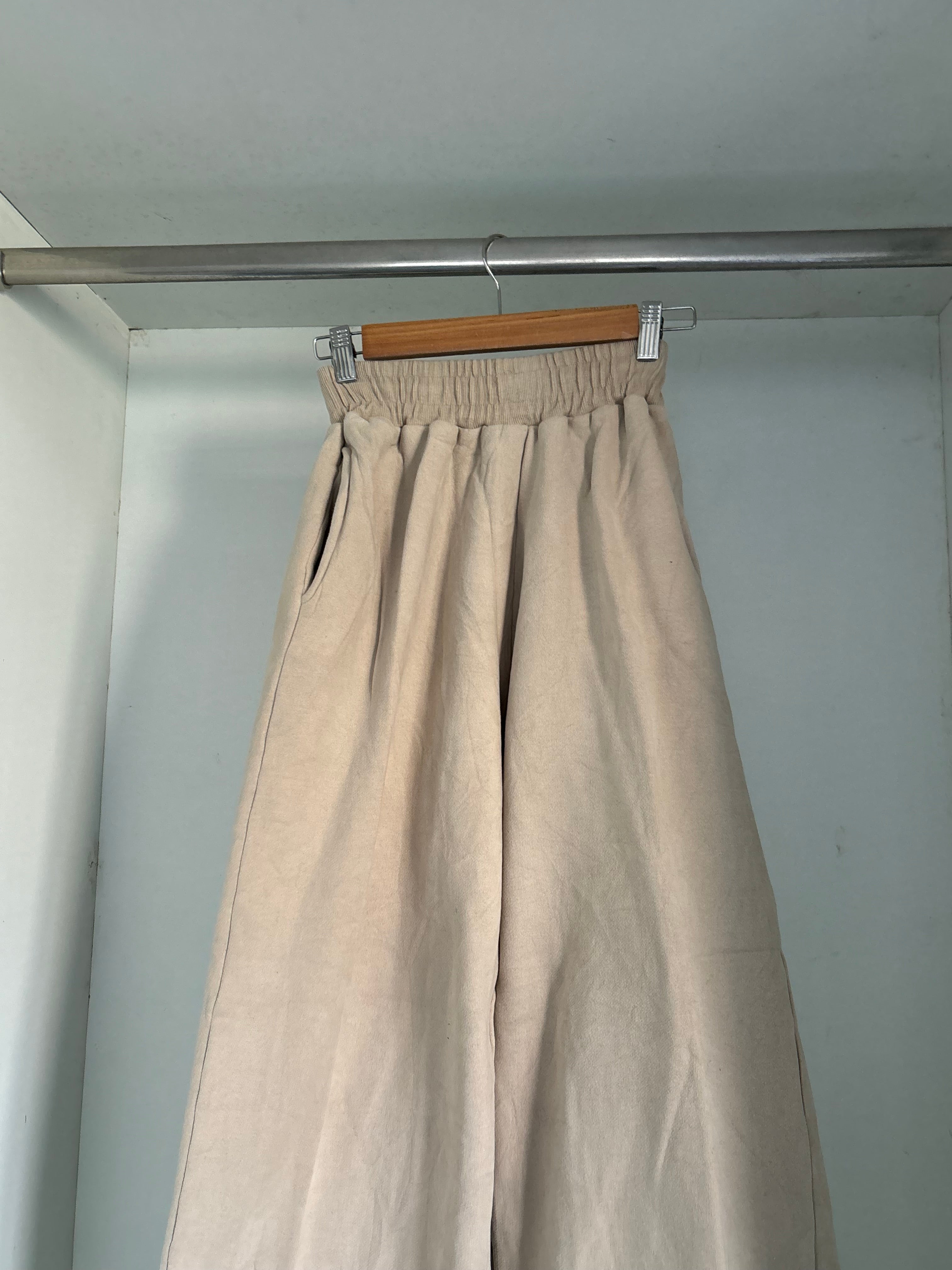 Beige Unisex joggers