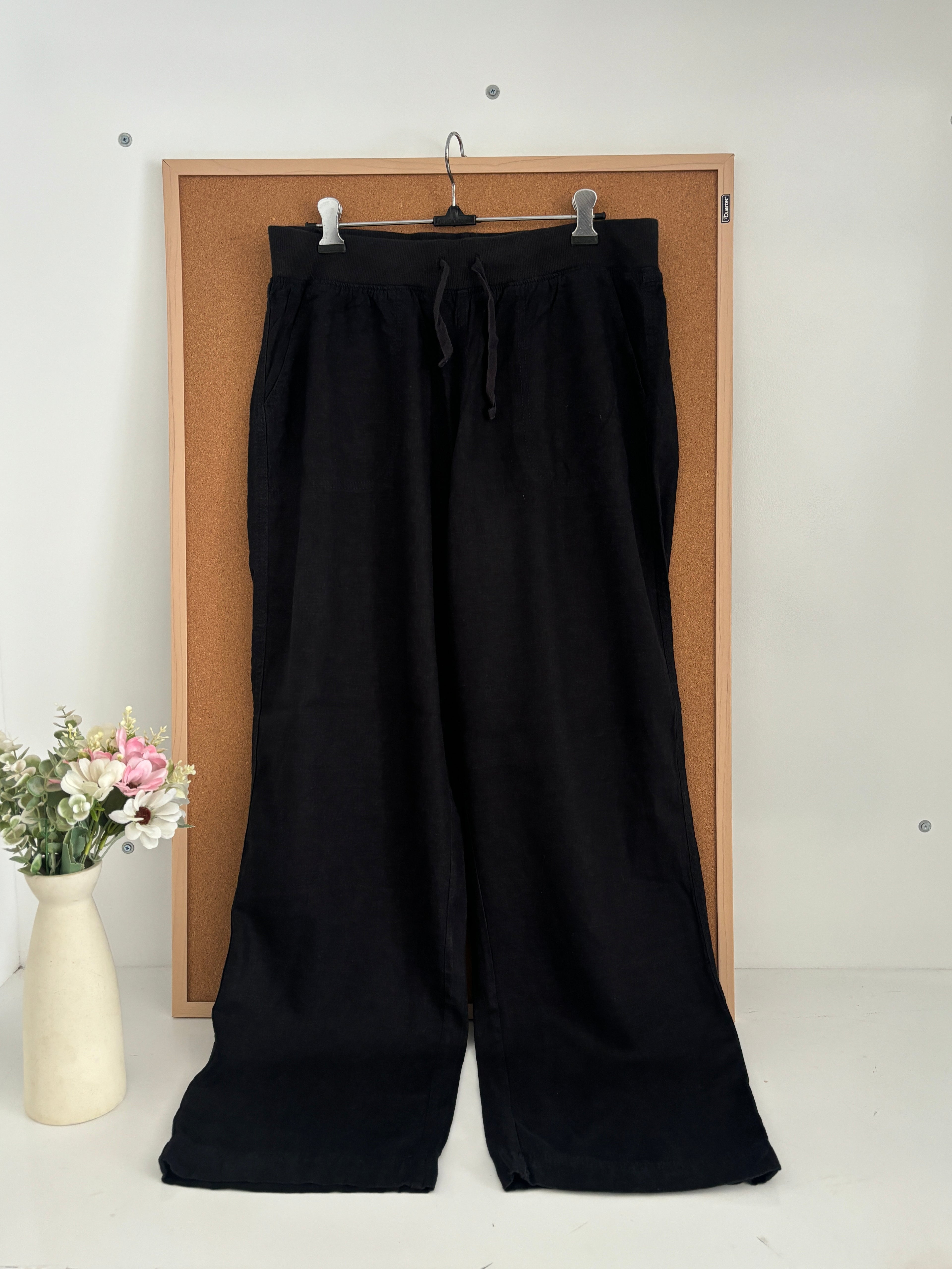 Black Linen trouser
