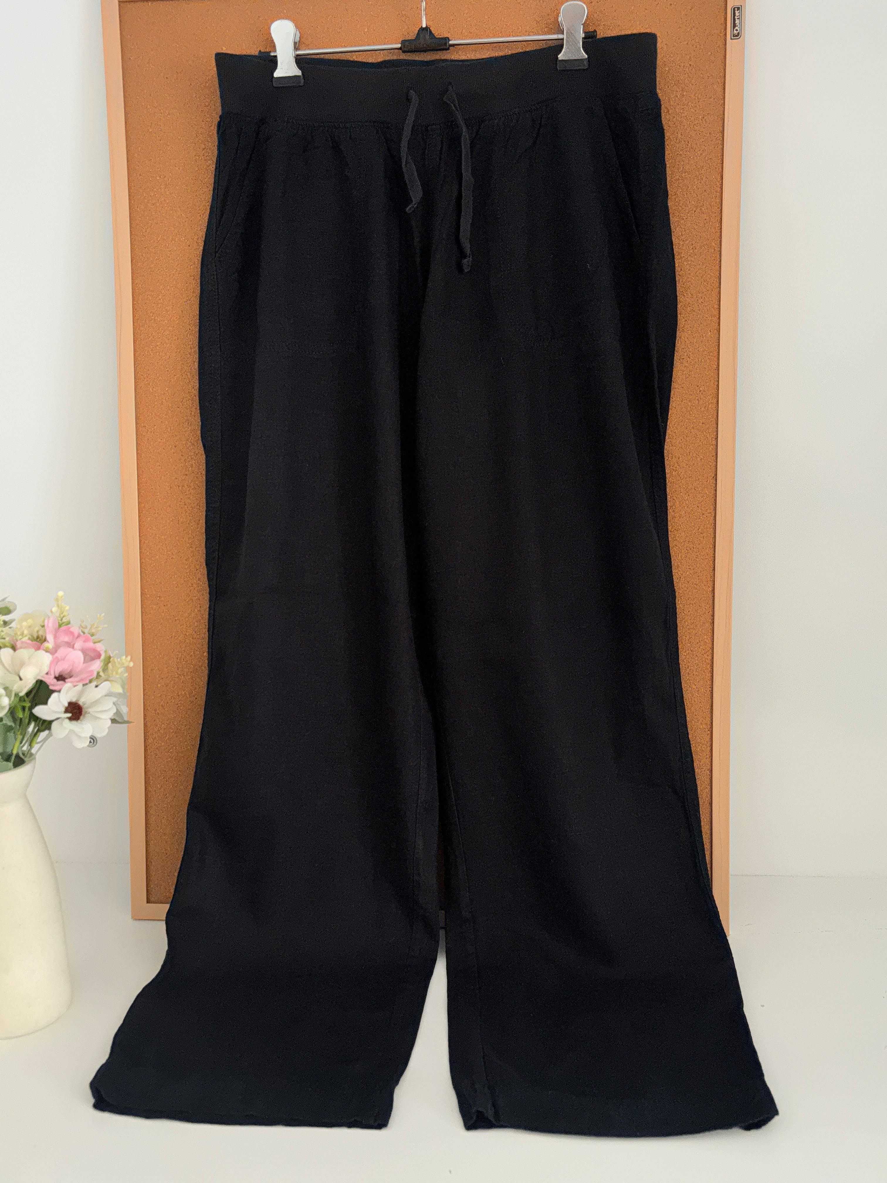 Black Linen trouser
