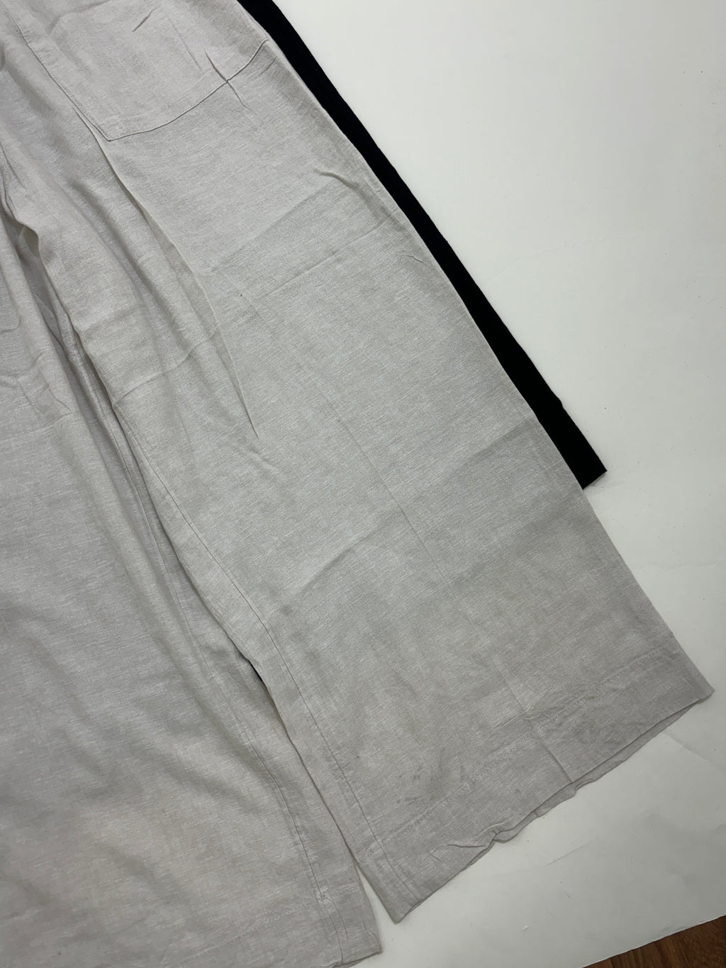 Beige linen trouser