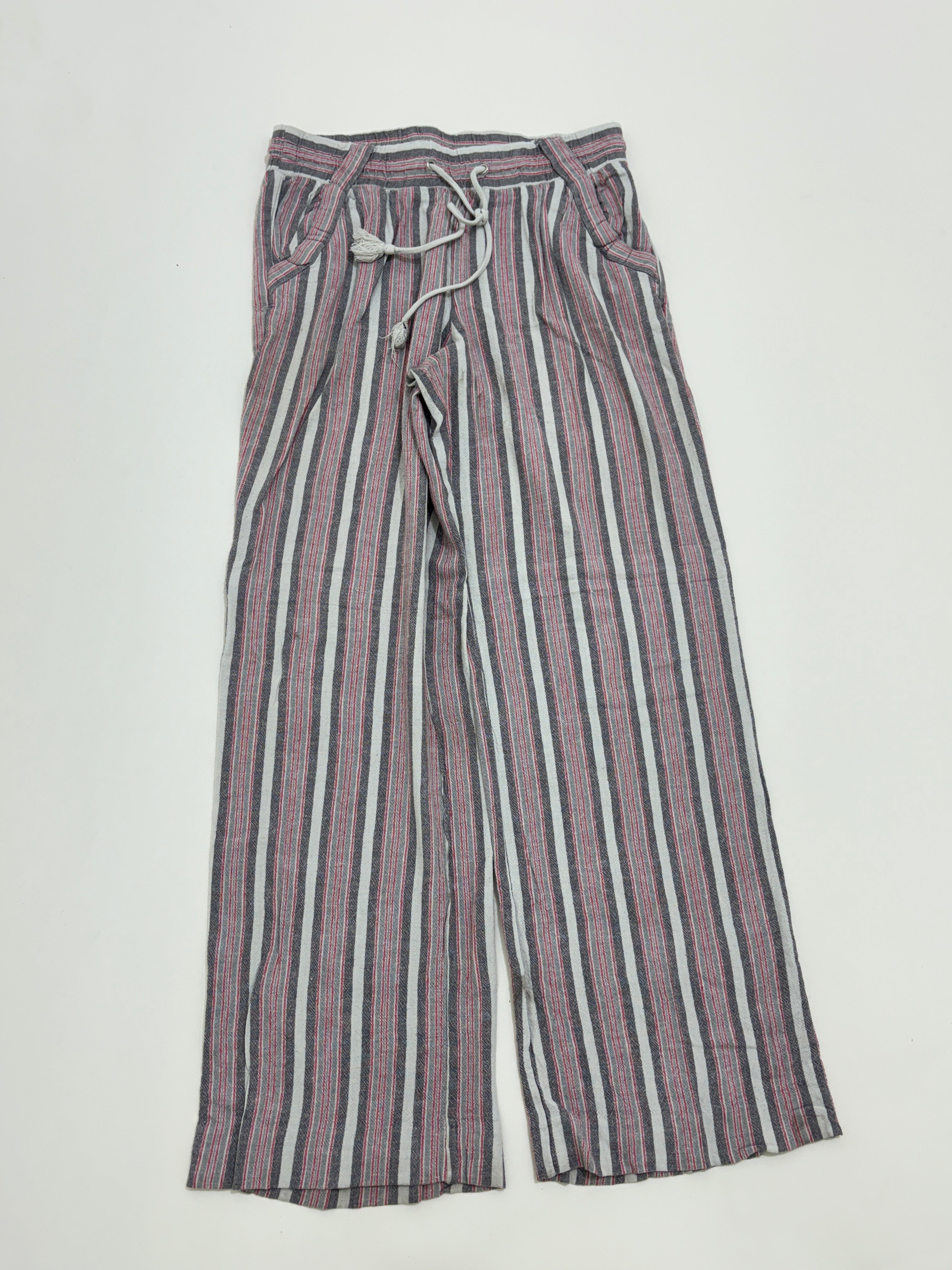 Striped linen trouser